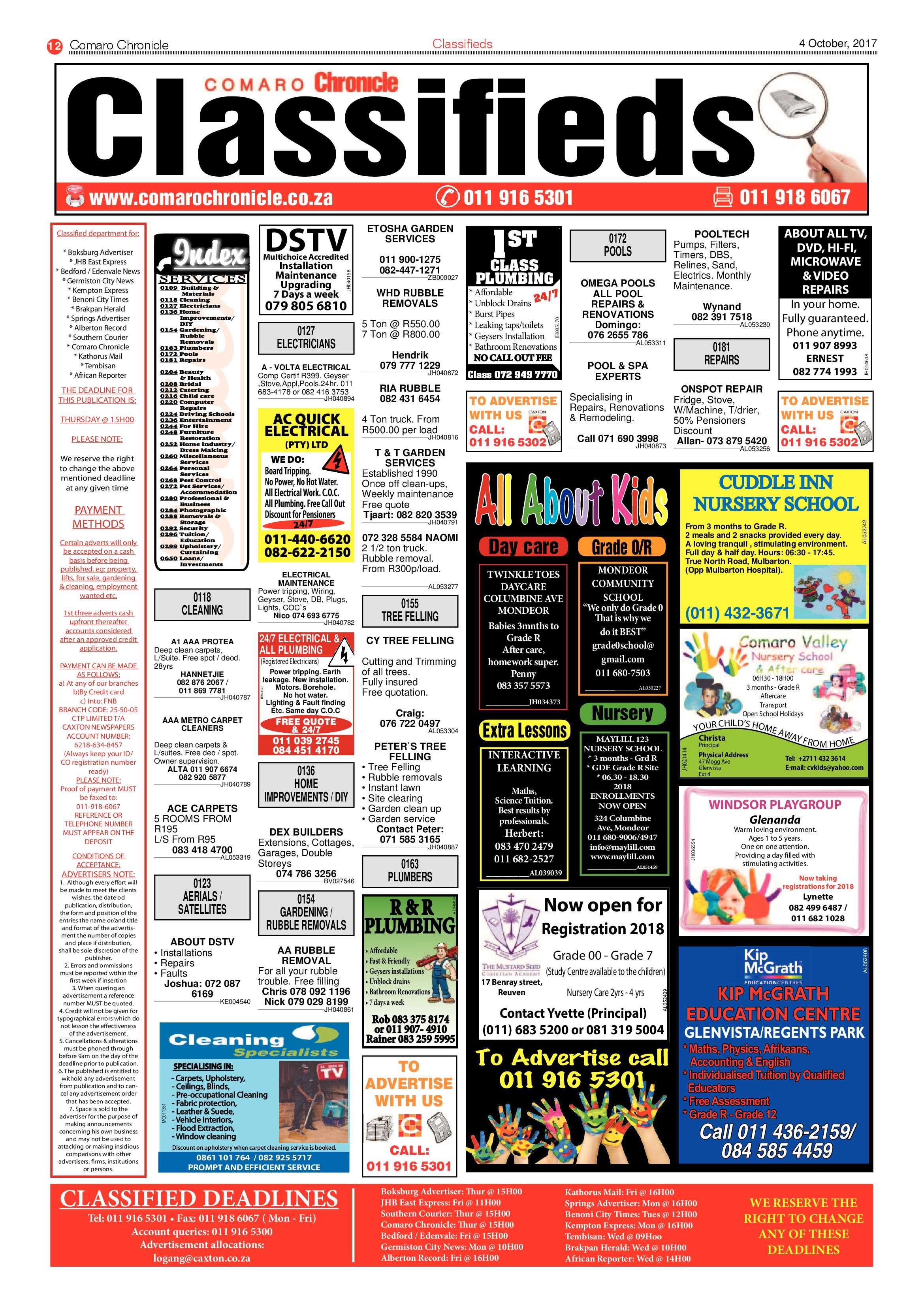 Comaro Chronicle 04 October 2017 page 12