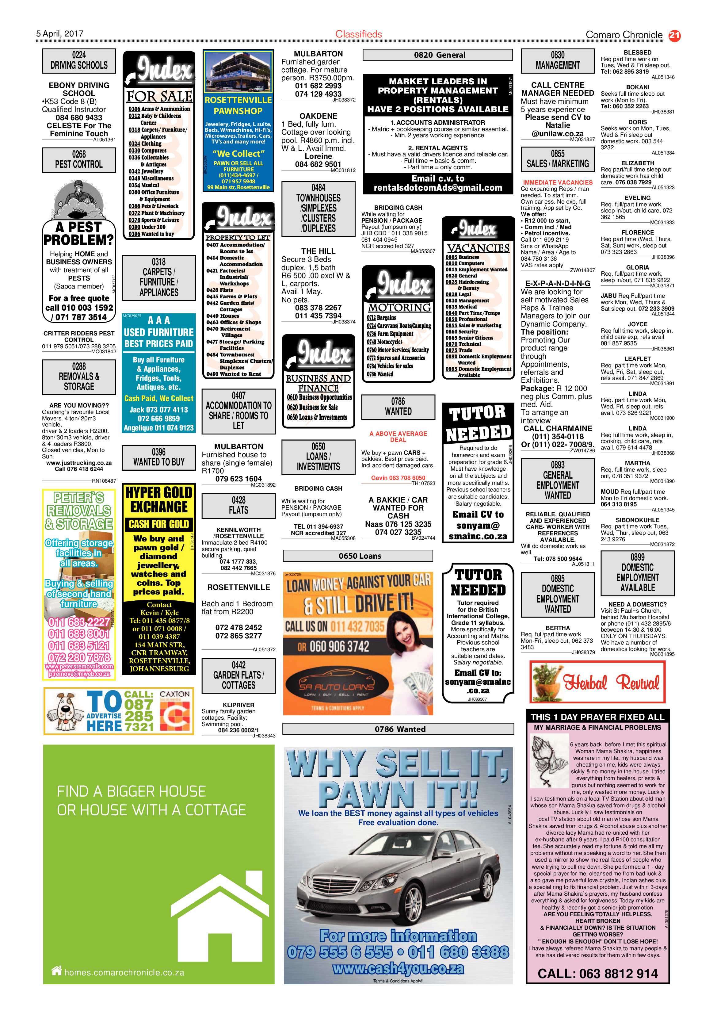 Comaro Chronicle 05 April 2017 page 21