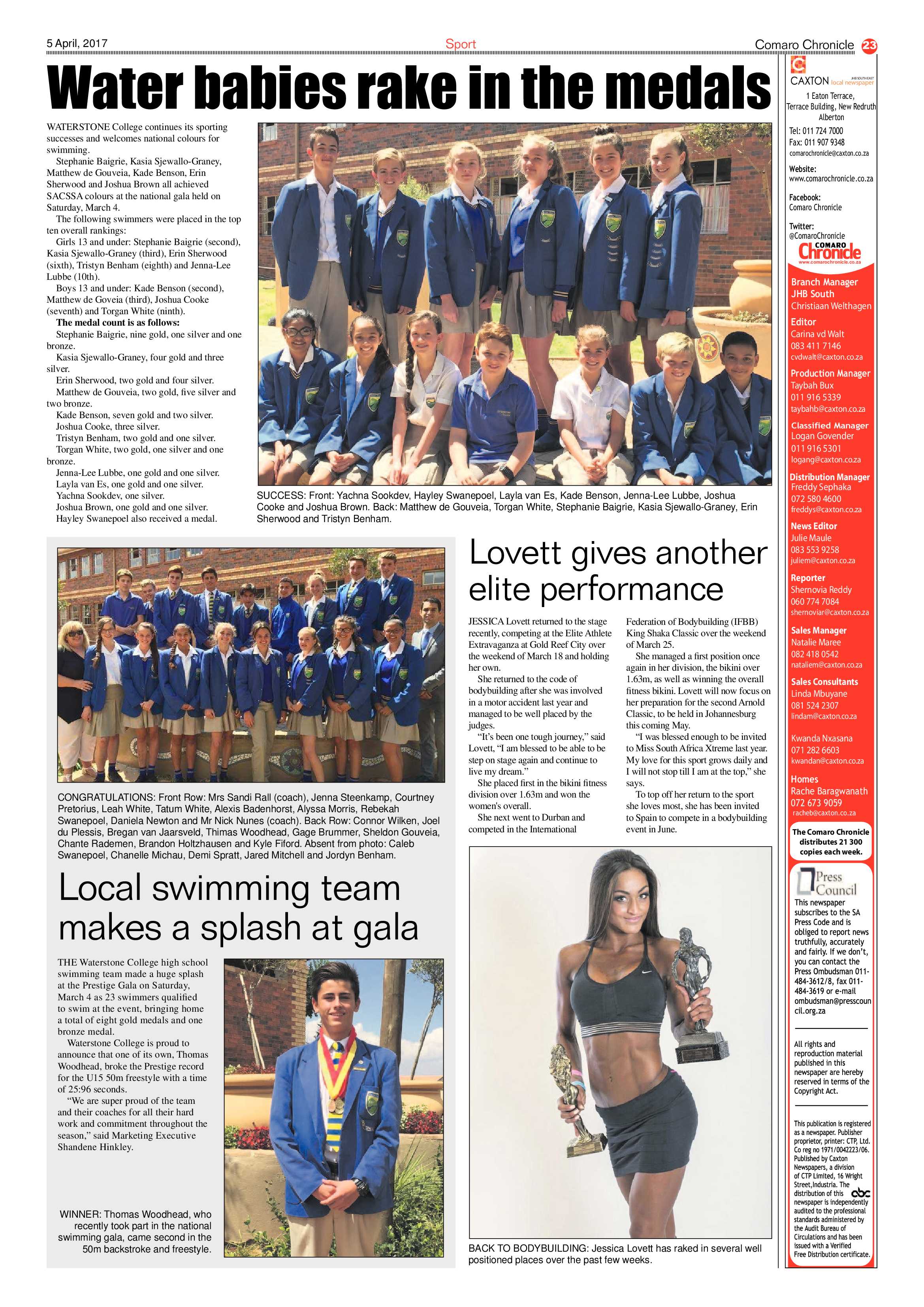 Comaro Chronicle 05 April 2017 page 23