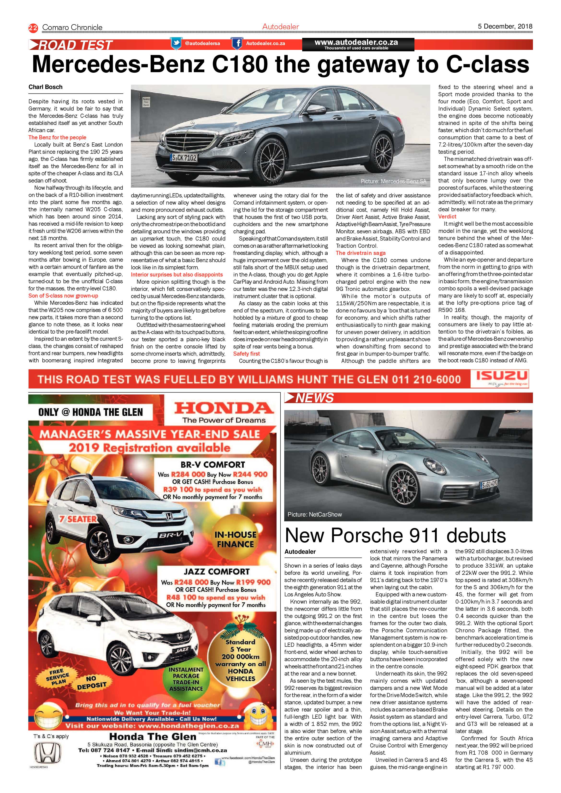 Comaro Chronicle 05 December 2018 page 22