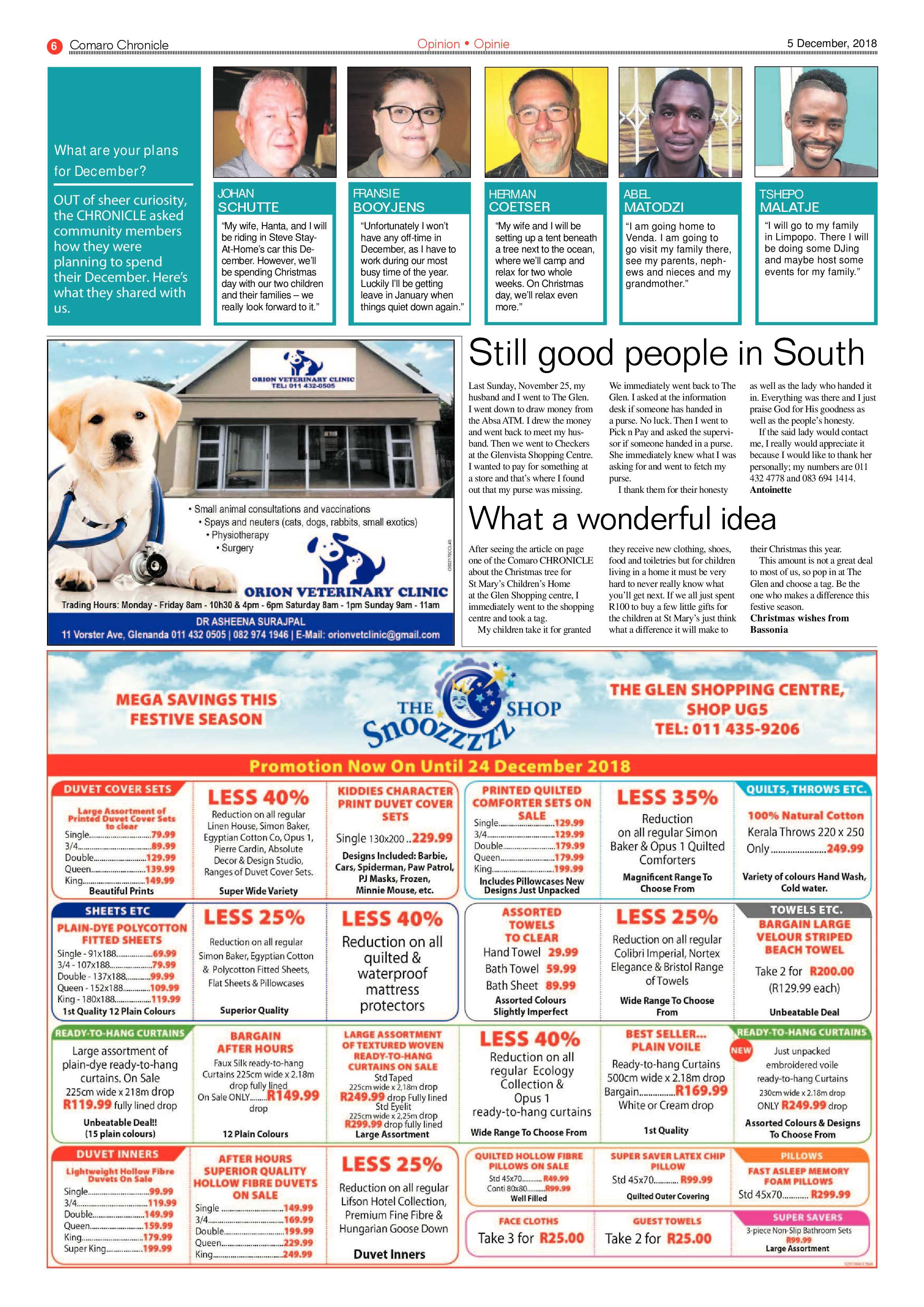 Comaro Chronicle 05 December 2018 page 6
