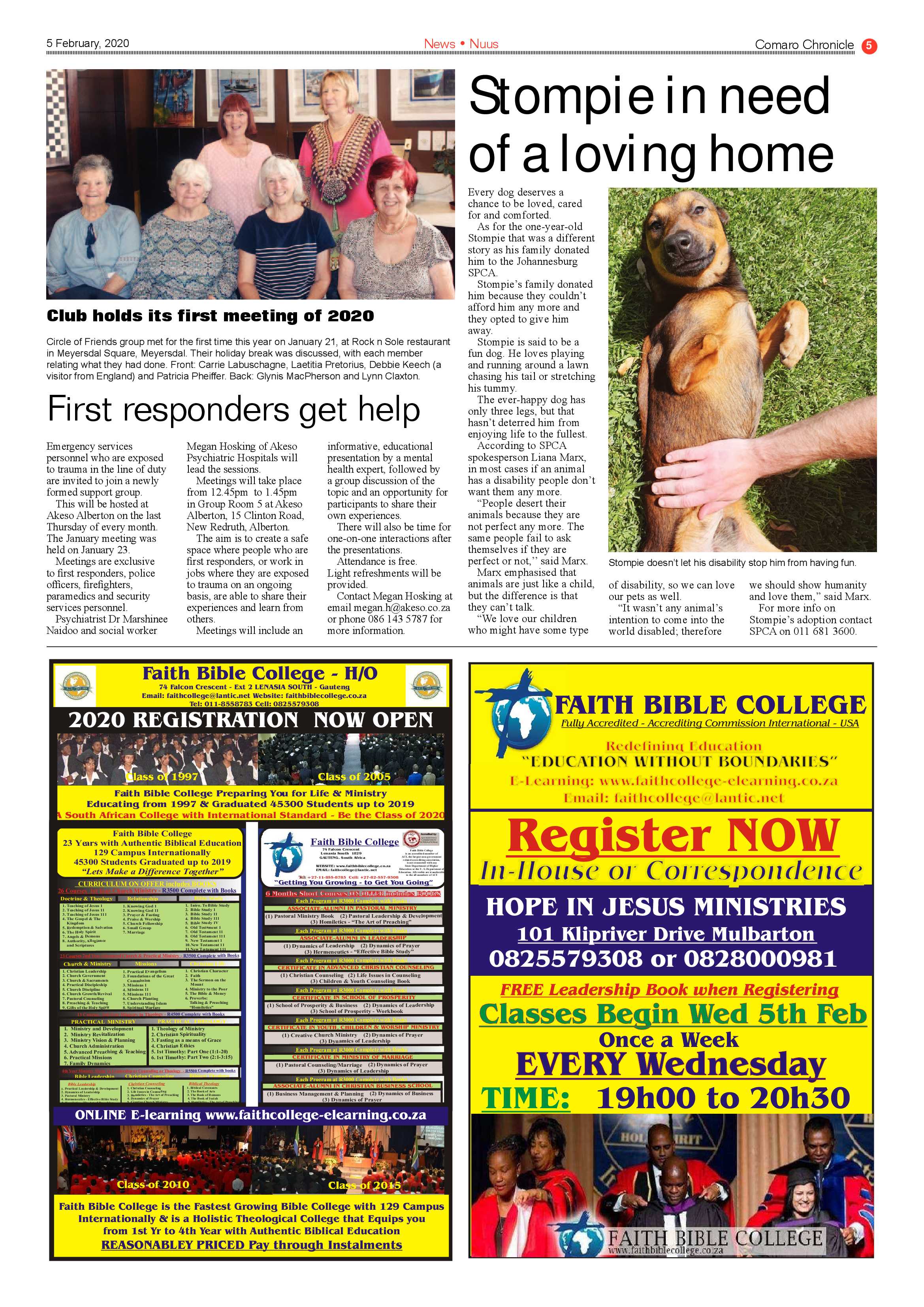 Comaro Chronicle 05 February 2020 page 5
