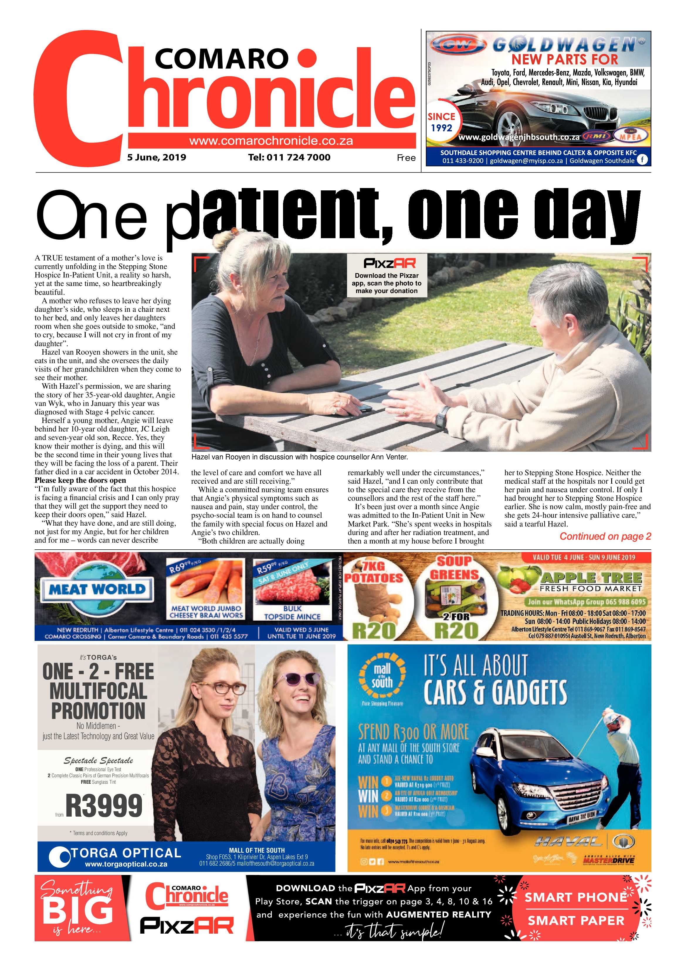 Comaro Chronicle 05 June 2019 page 1