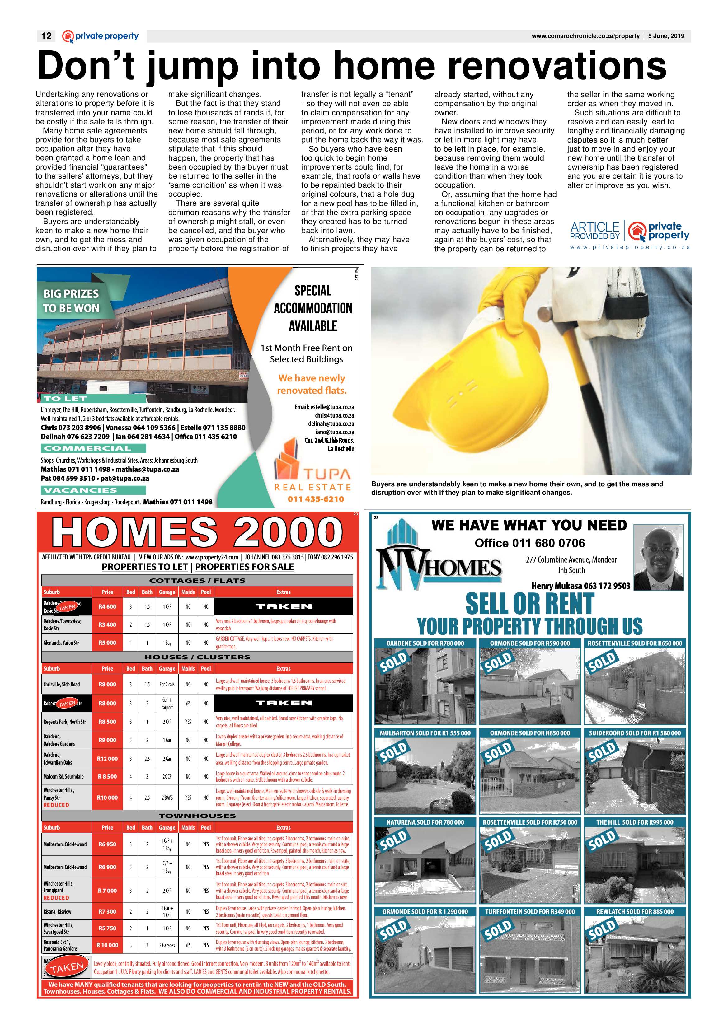 Comaro Chronicle 05 June 2019 page 12