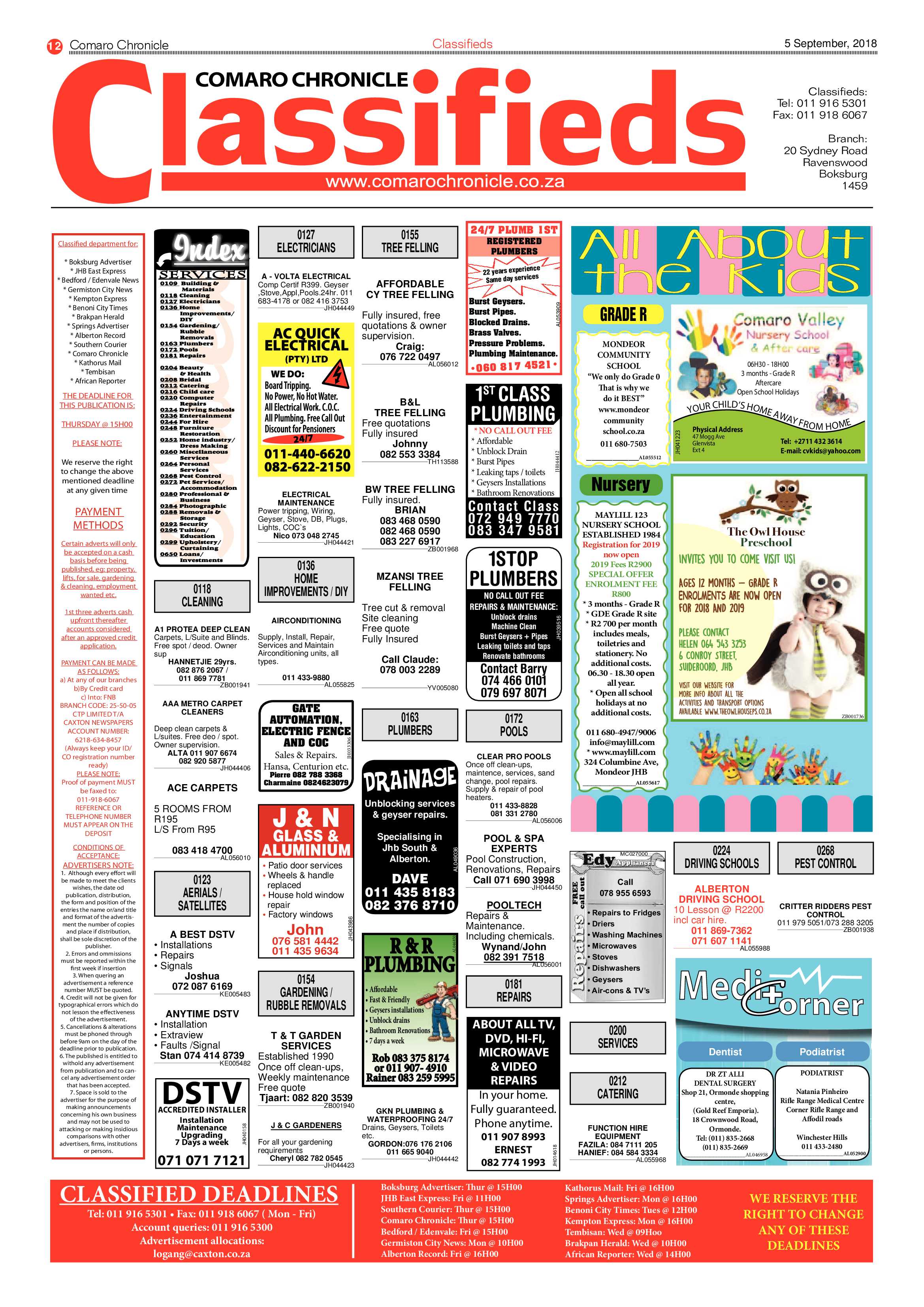 Comaro Chronicle 05 September 2018 page 12
