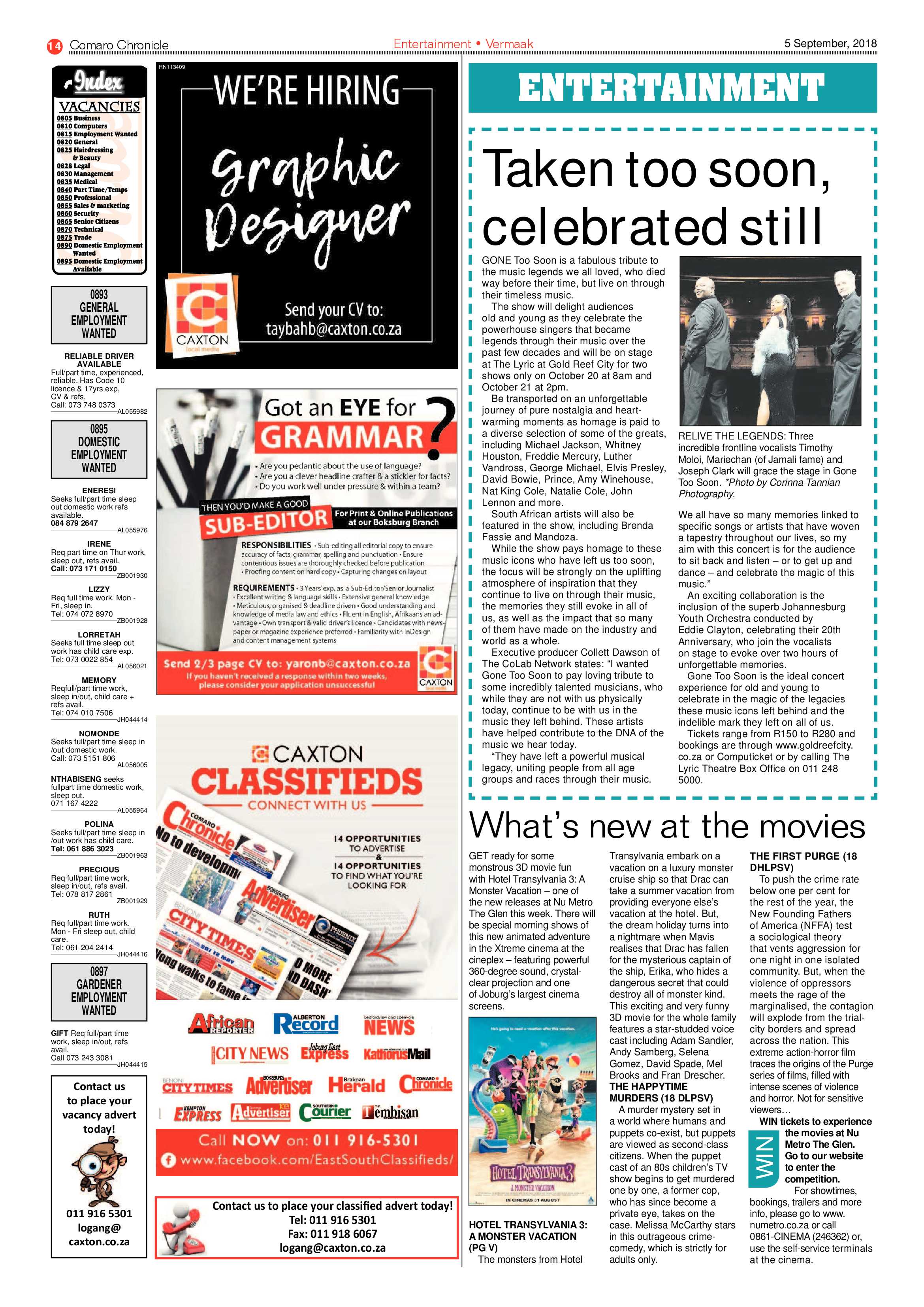 Comaro Chronicle 05 September 2018 page 14