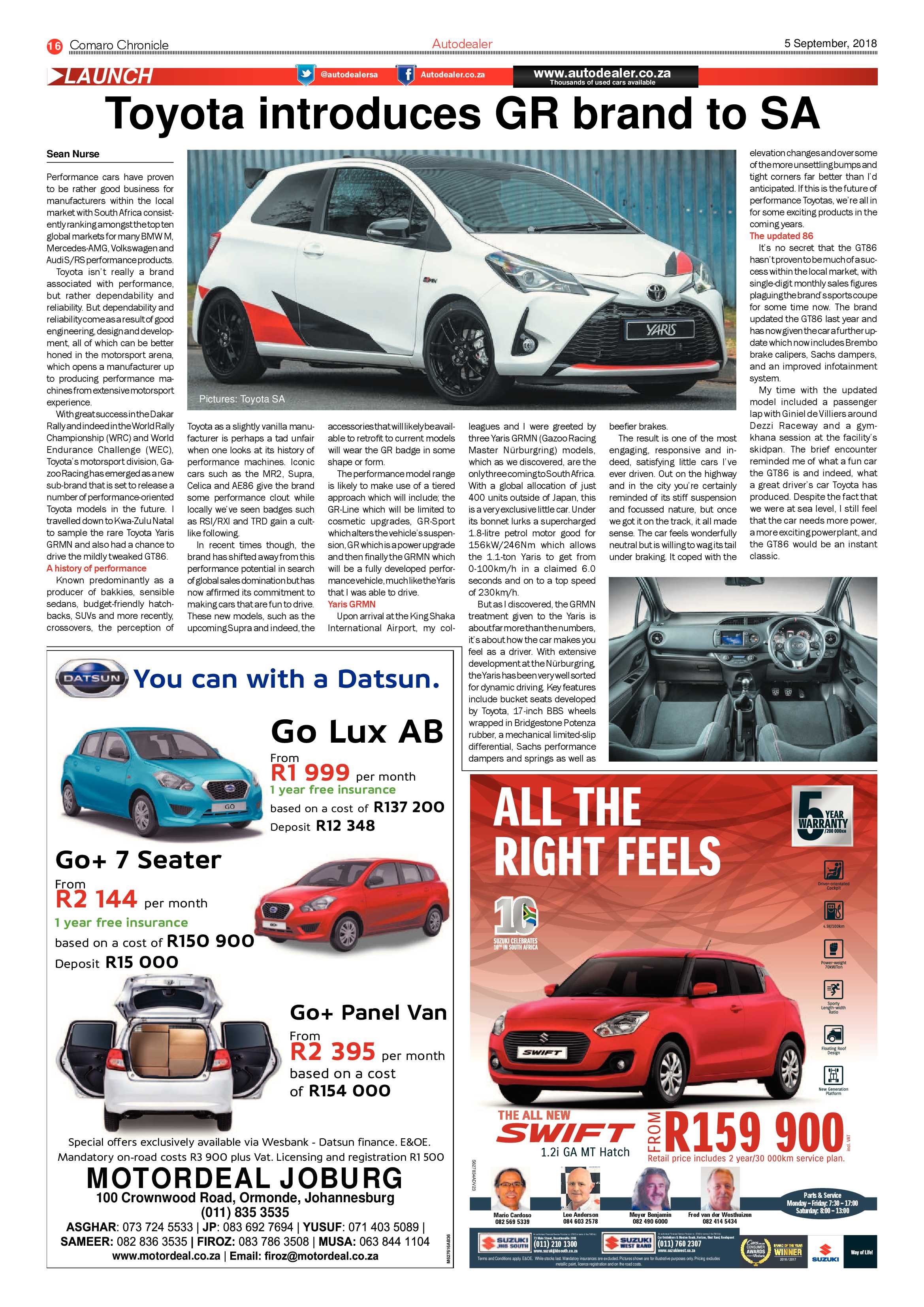 Comaro Chronicle 05 September 2018 page 16