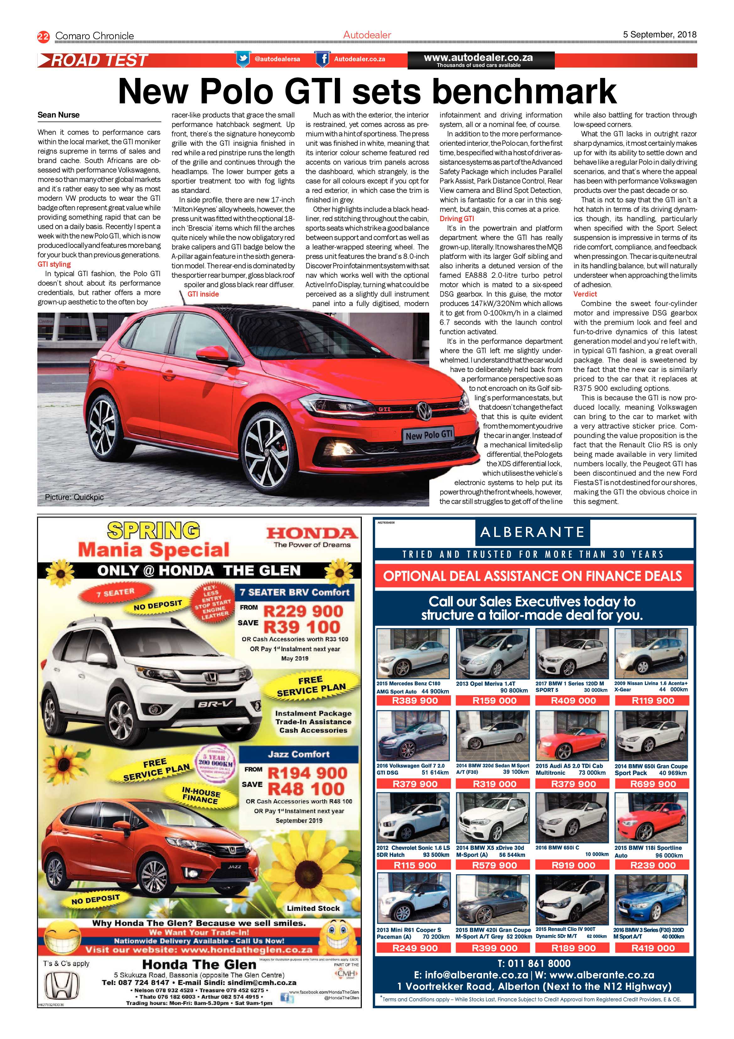 Comaro Chronicle 05 September 2018 page 22