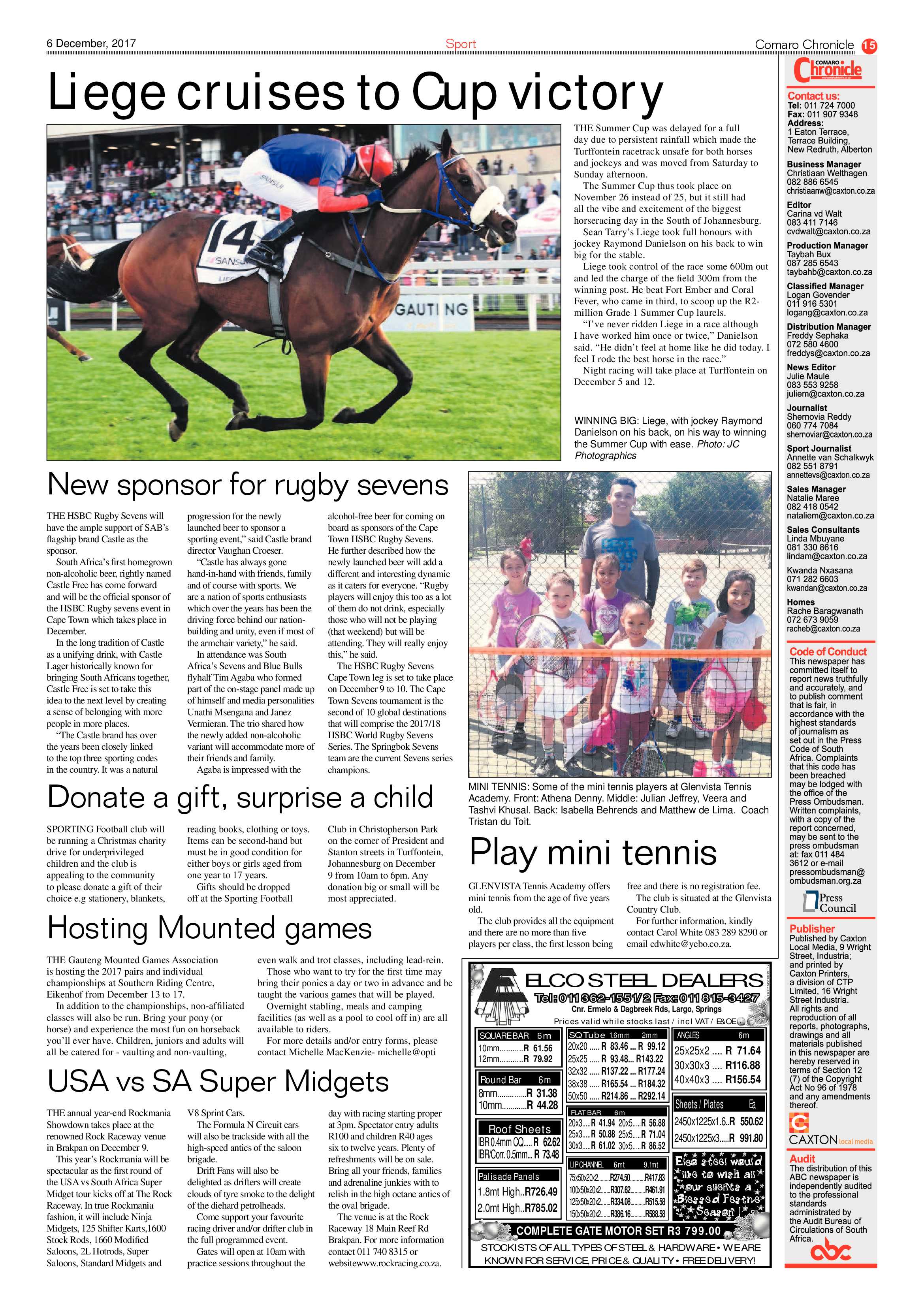 Comaro Chronicle 06 December 2017 page 15
