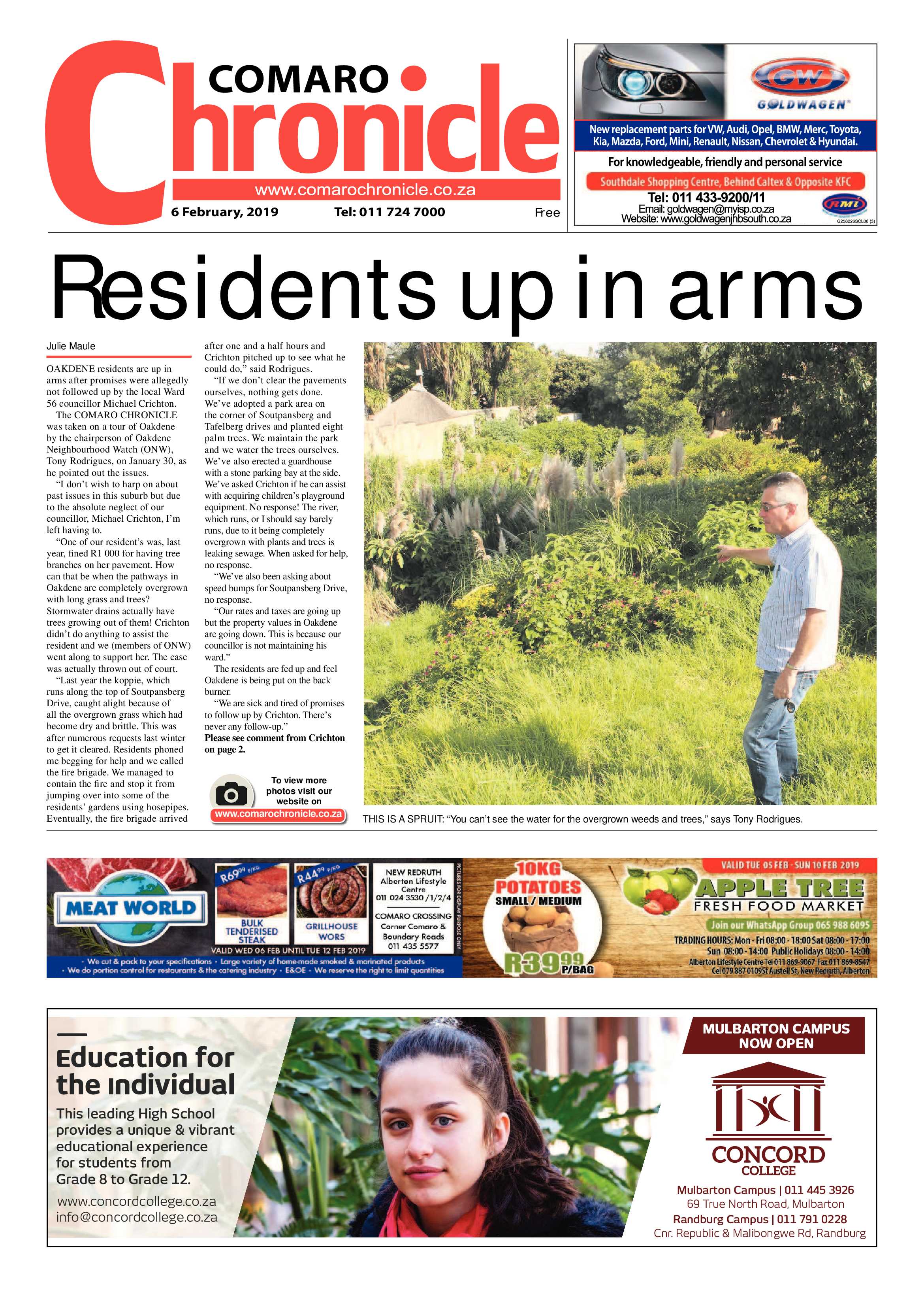 Comaro Chronicle 06 February 2019 page 1