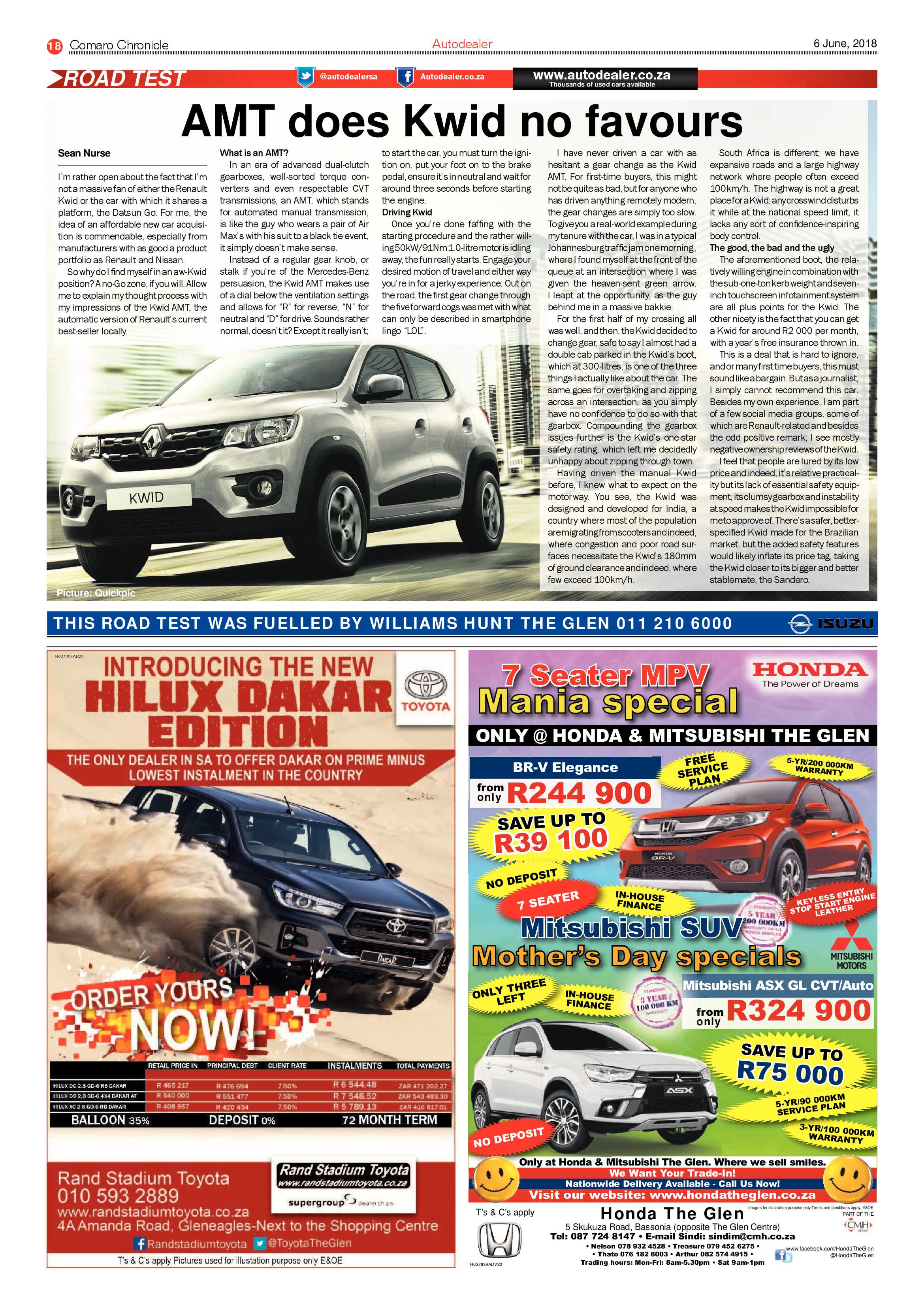Comaro Chronicle 06 June 2018 page 20
