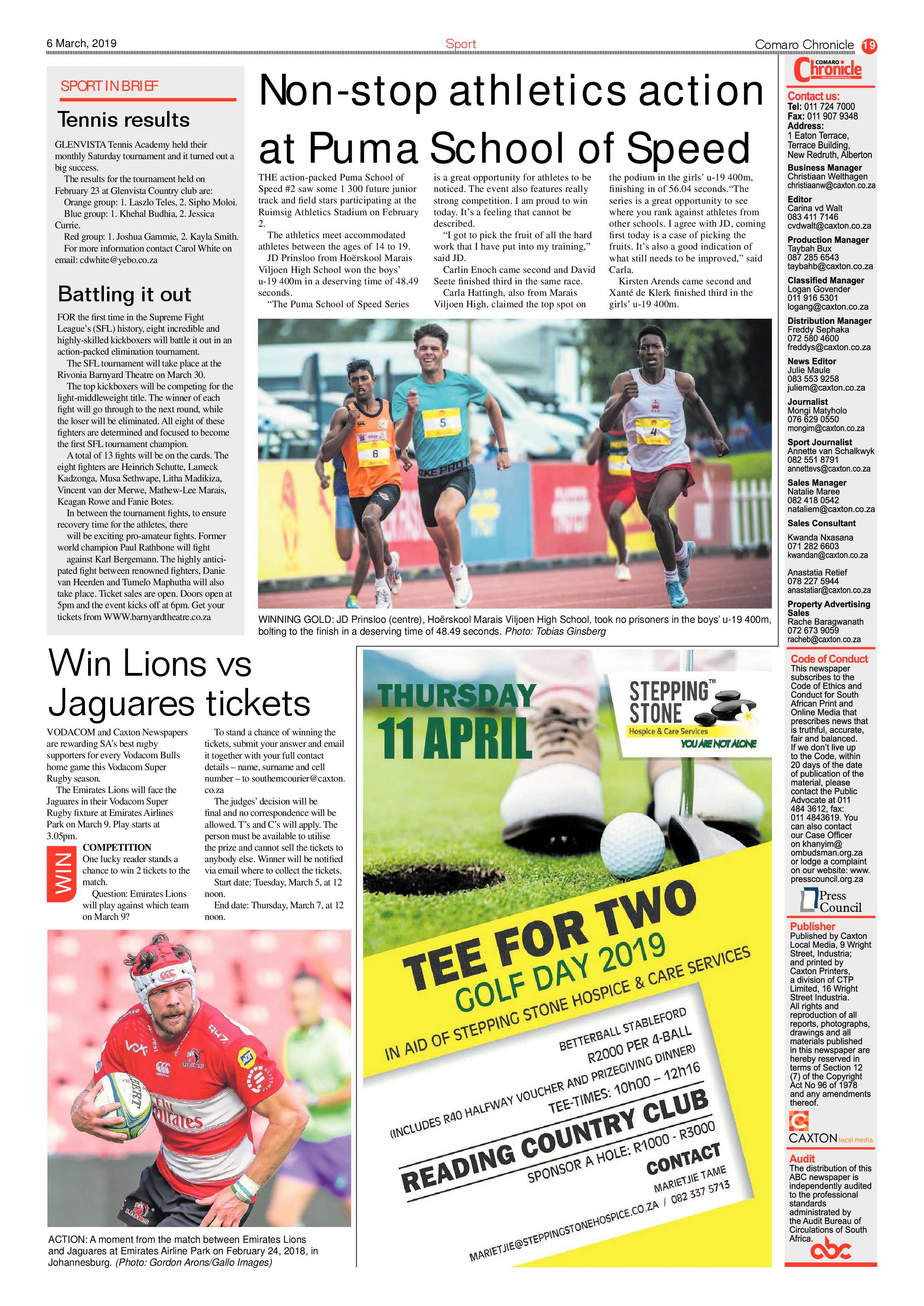 Comaro Chronicle 06 March 2019 page 19