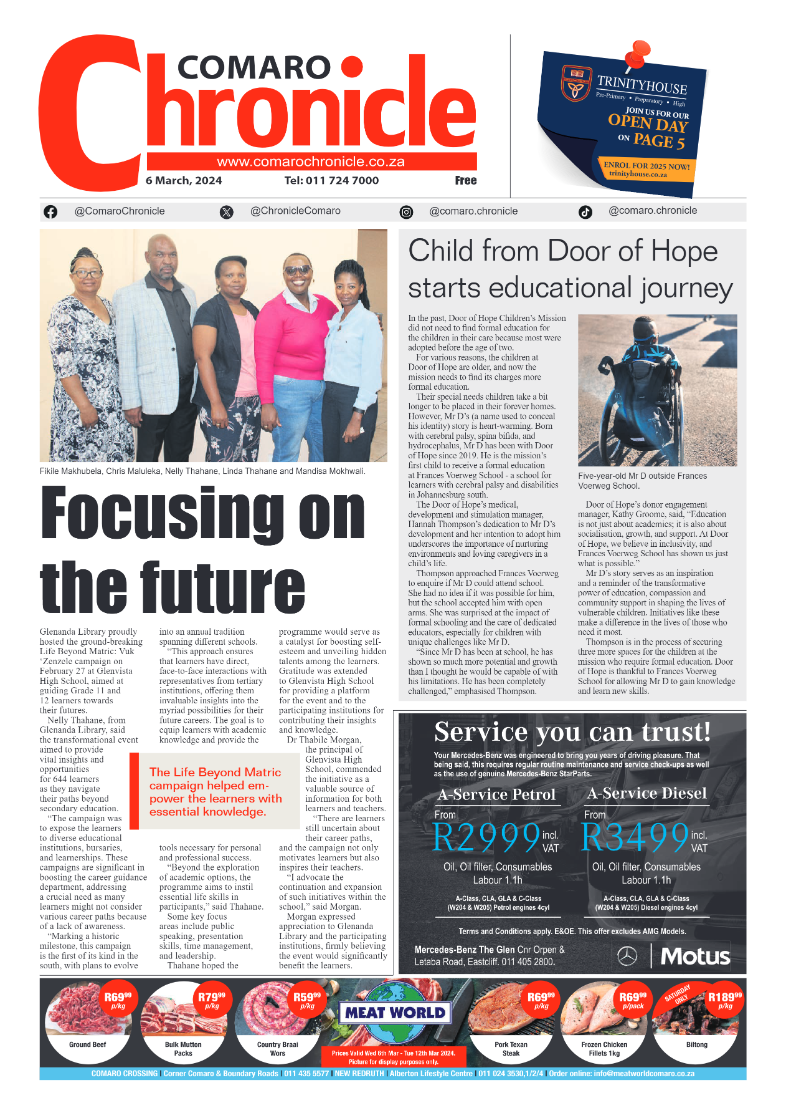 Comaro Chronicle 06 March 2024 page 1