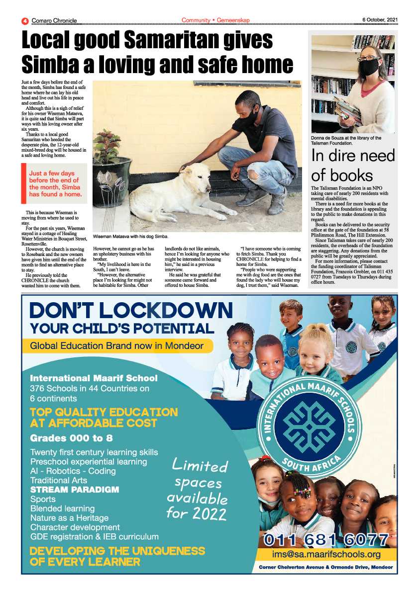 Comaro Chronicle 06 October 2021 page 4