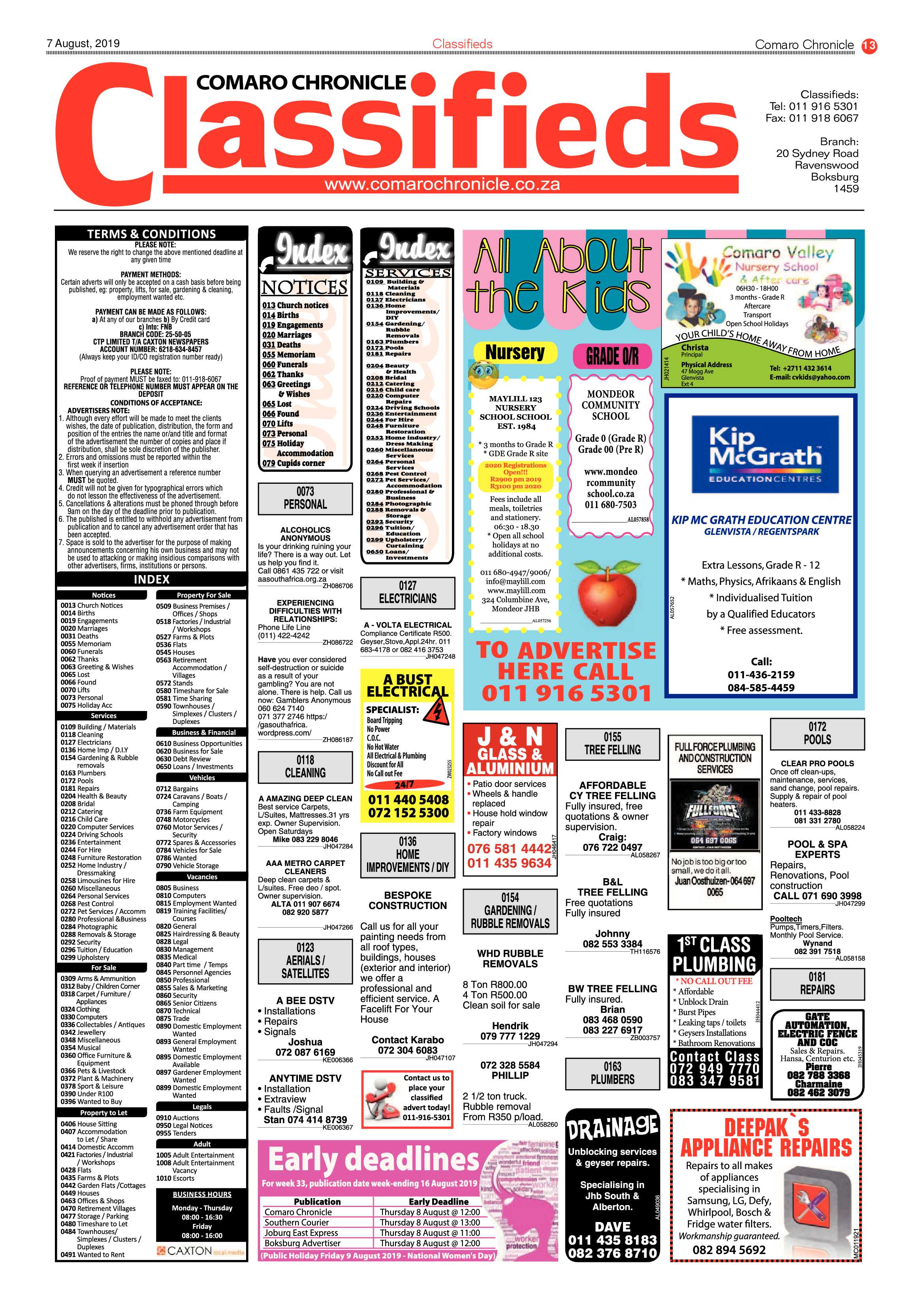 Comaro Chronicle 07 August 2019 page 13