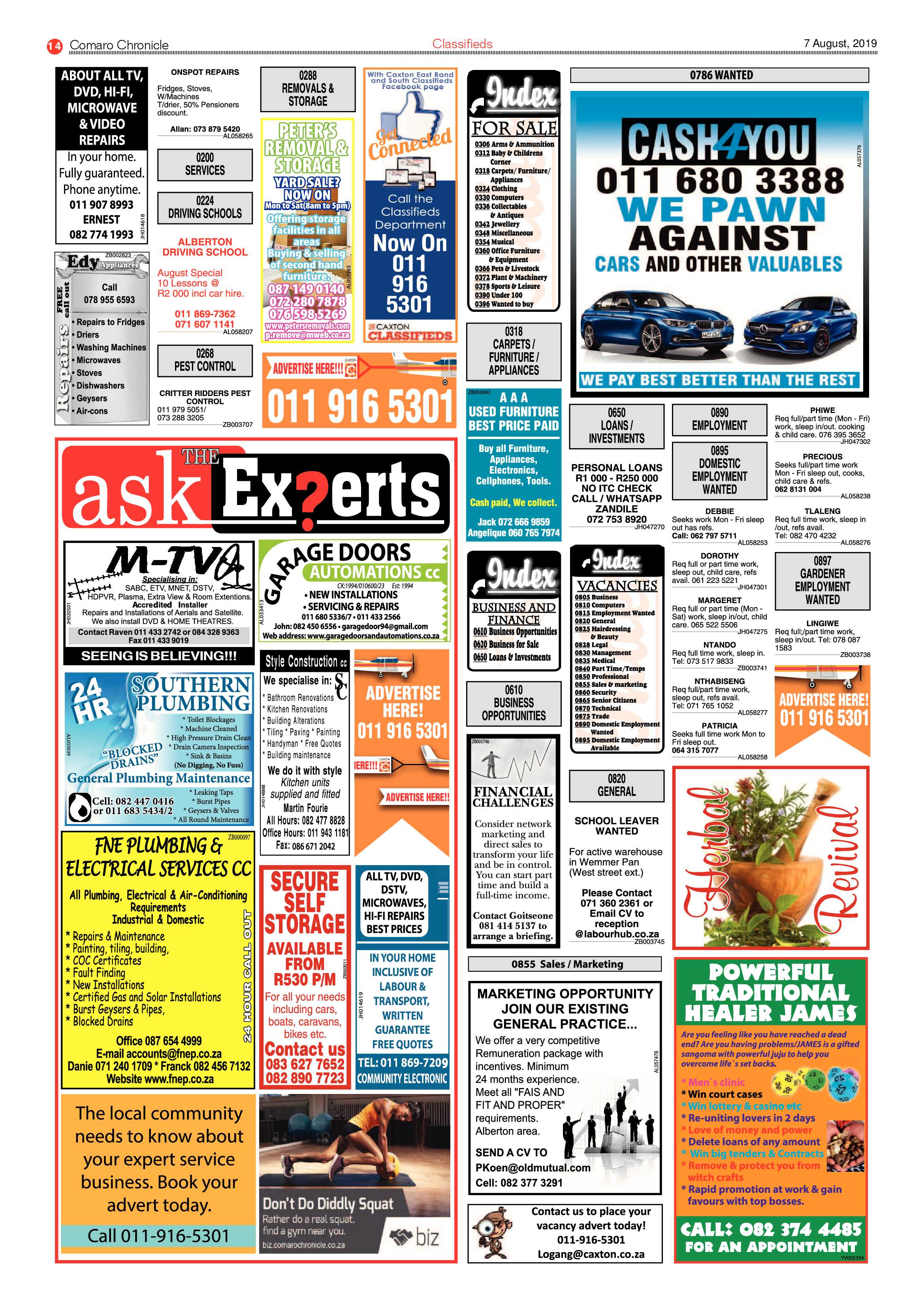 Comaro Chronicle 07 August 2019 page 14