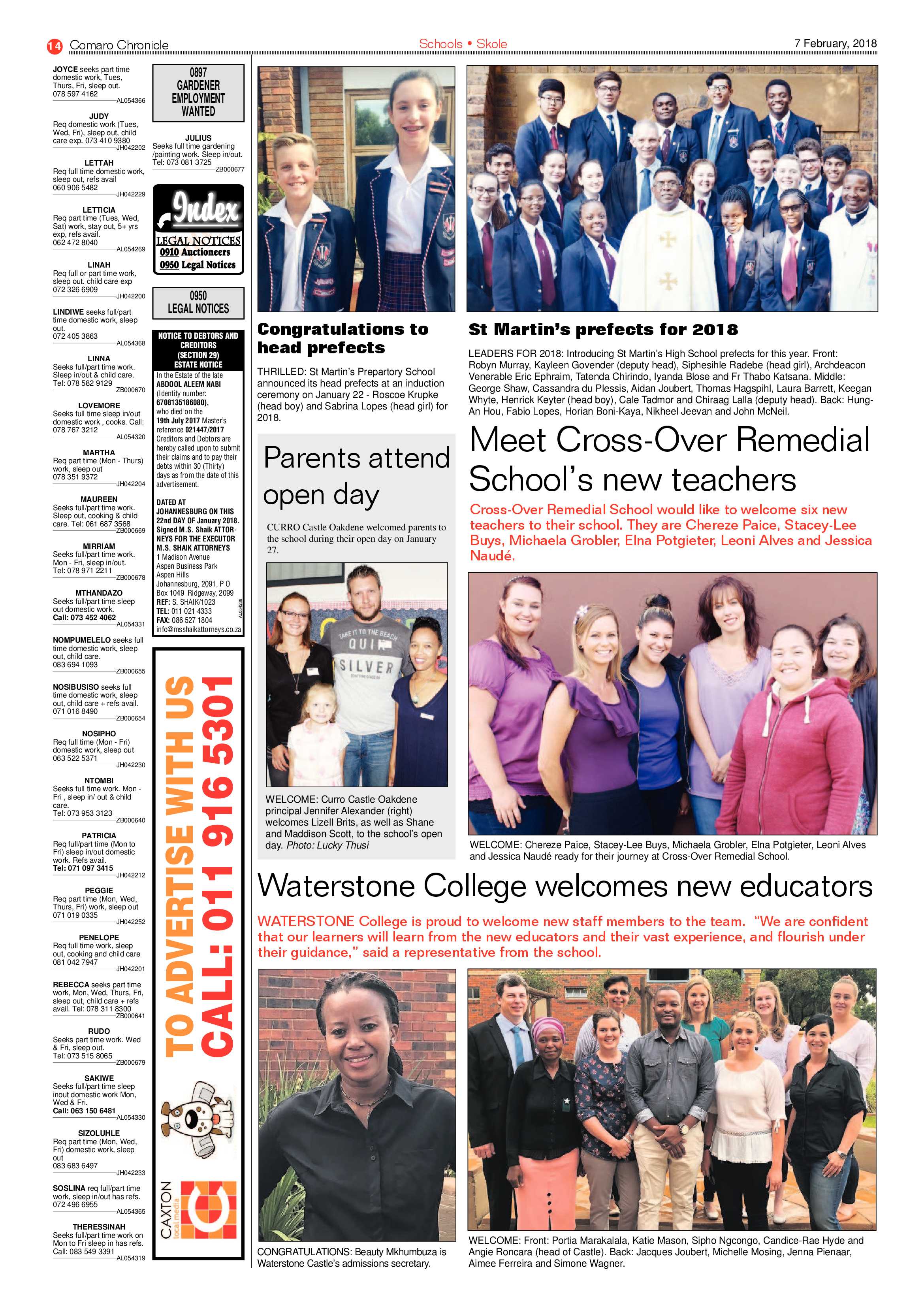 Comaro Chronicle 07 February 2018 page 14
