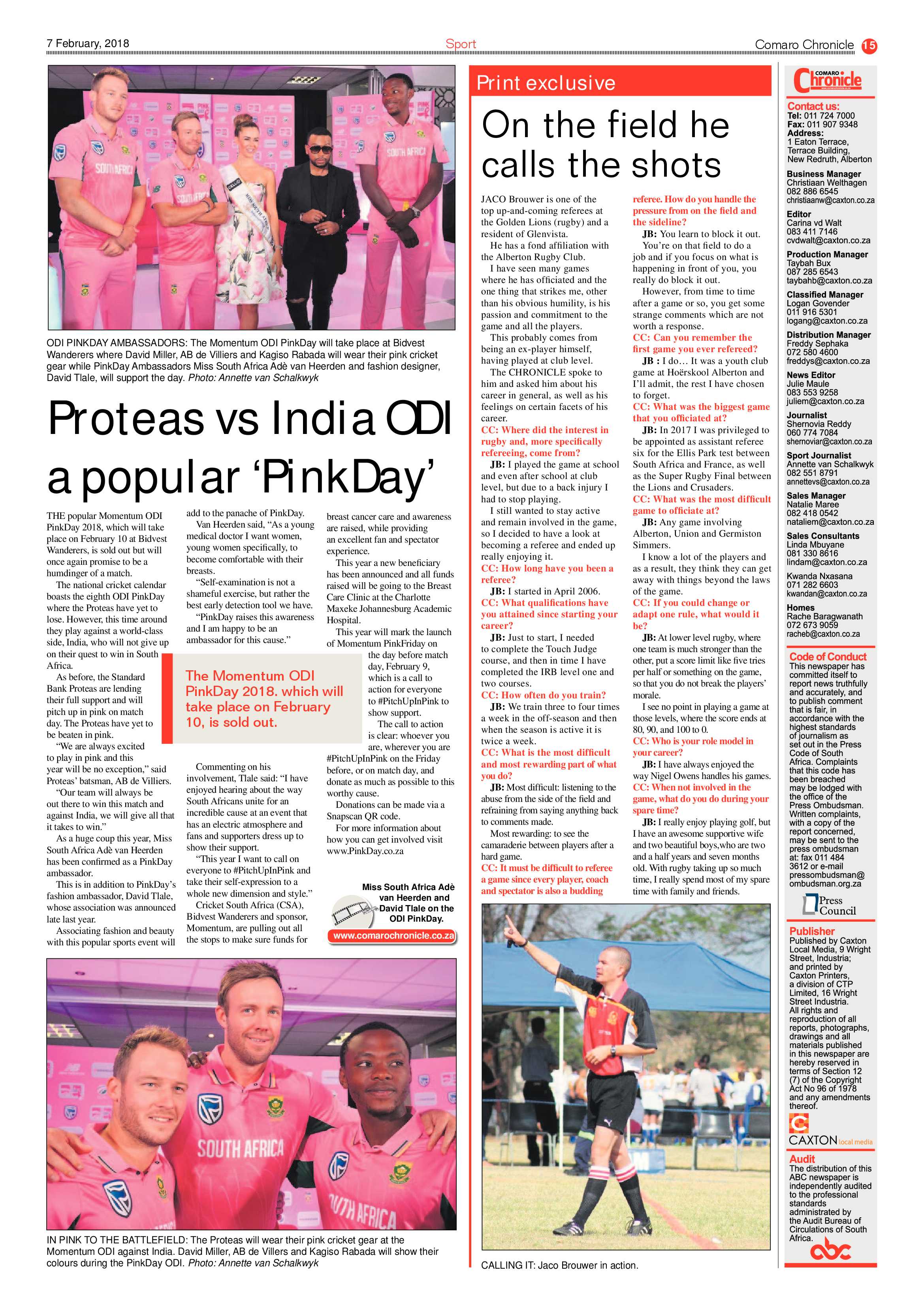 Comaro Chronicle 07 February 2018 page 15