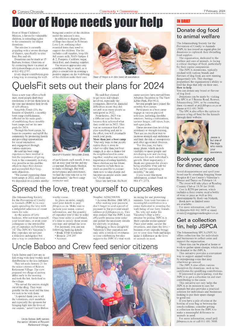 Comaro Chronicle 07 February 2024 page 4