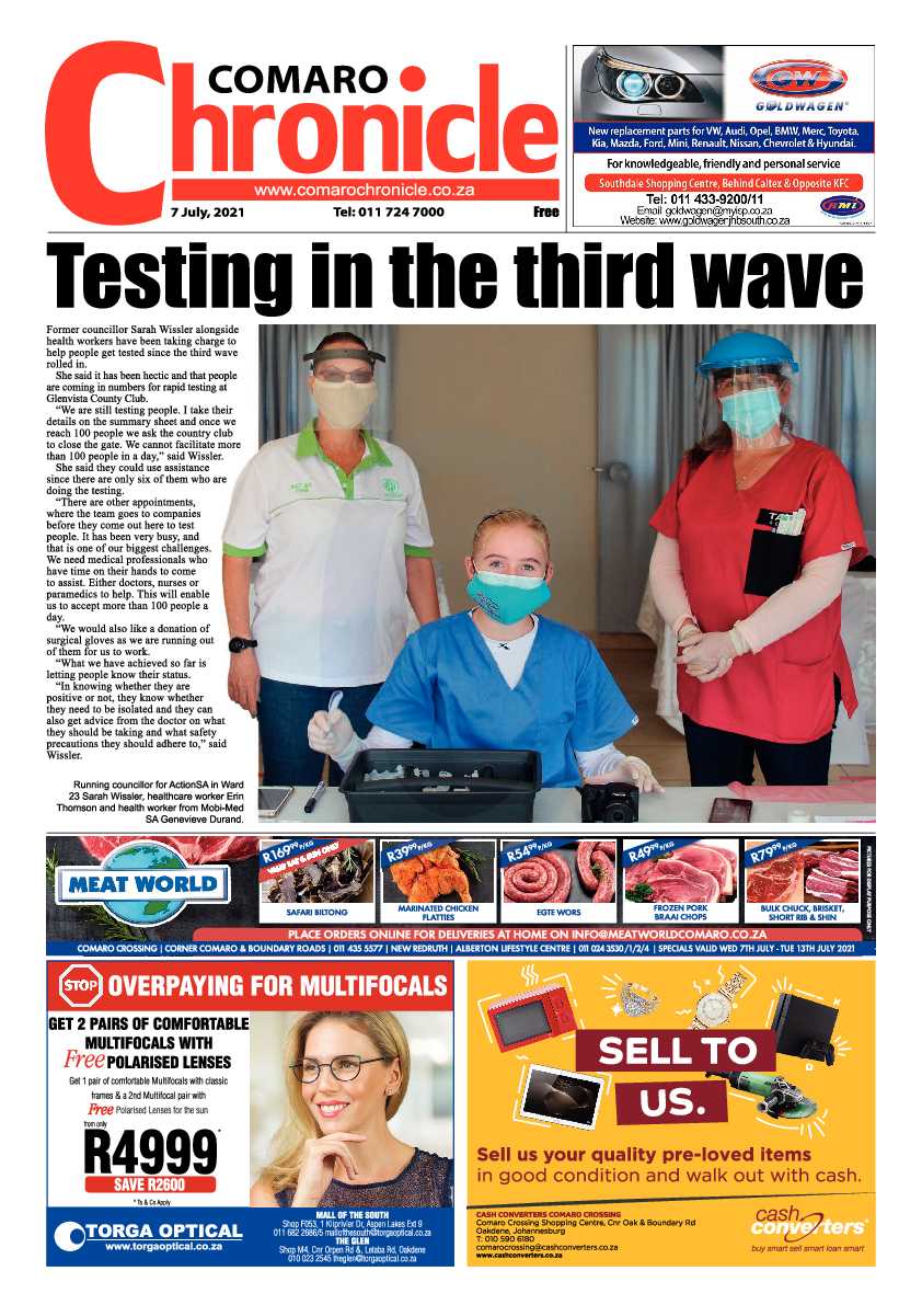 Comaro Chronicle 07 July 2021 page 1