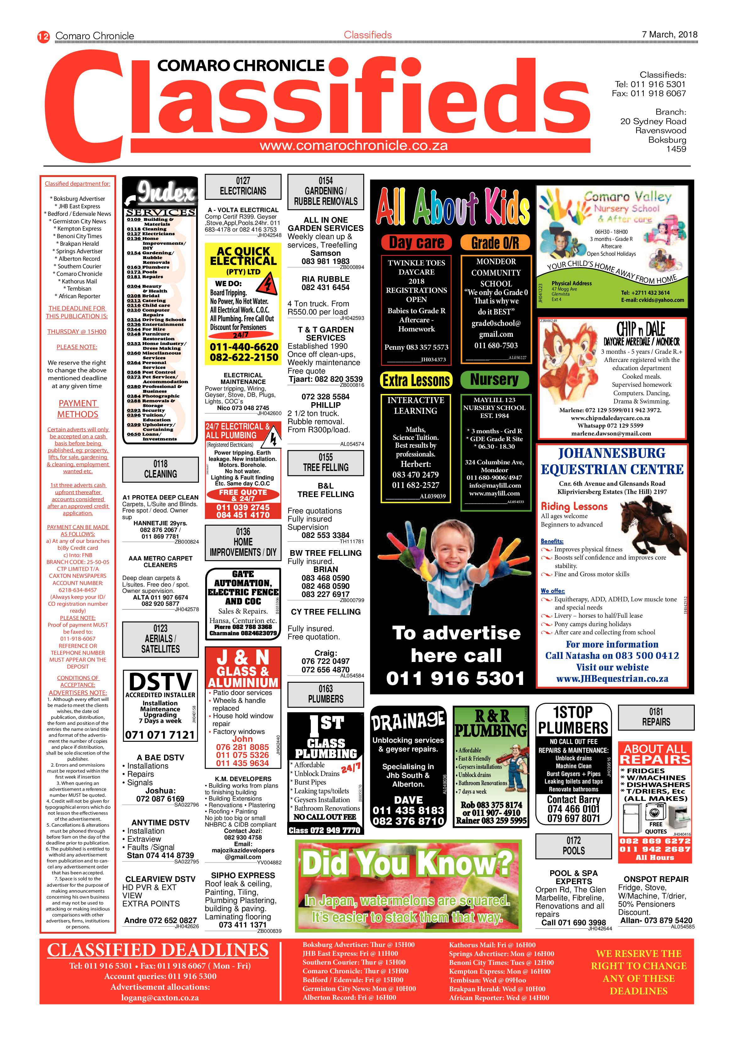 Comaro Chronicle 07 March 2018 page 12