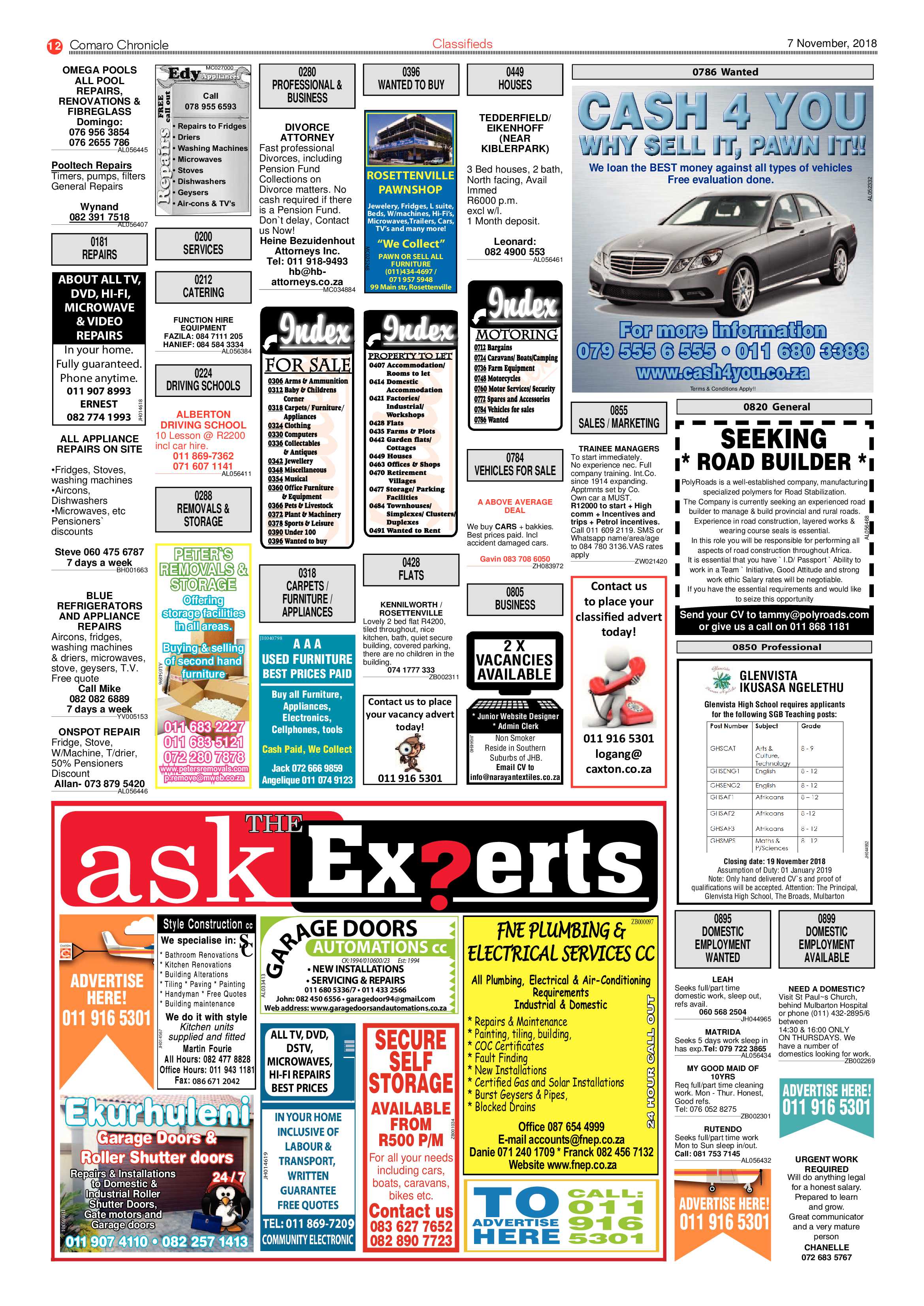 Comaro Chronicle 07 November 2018 page 12