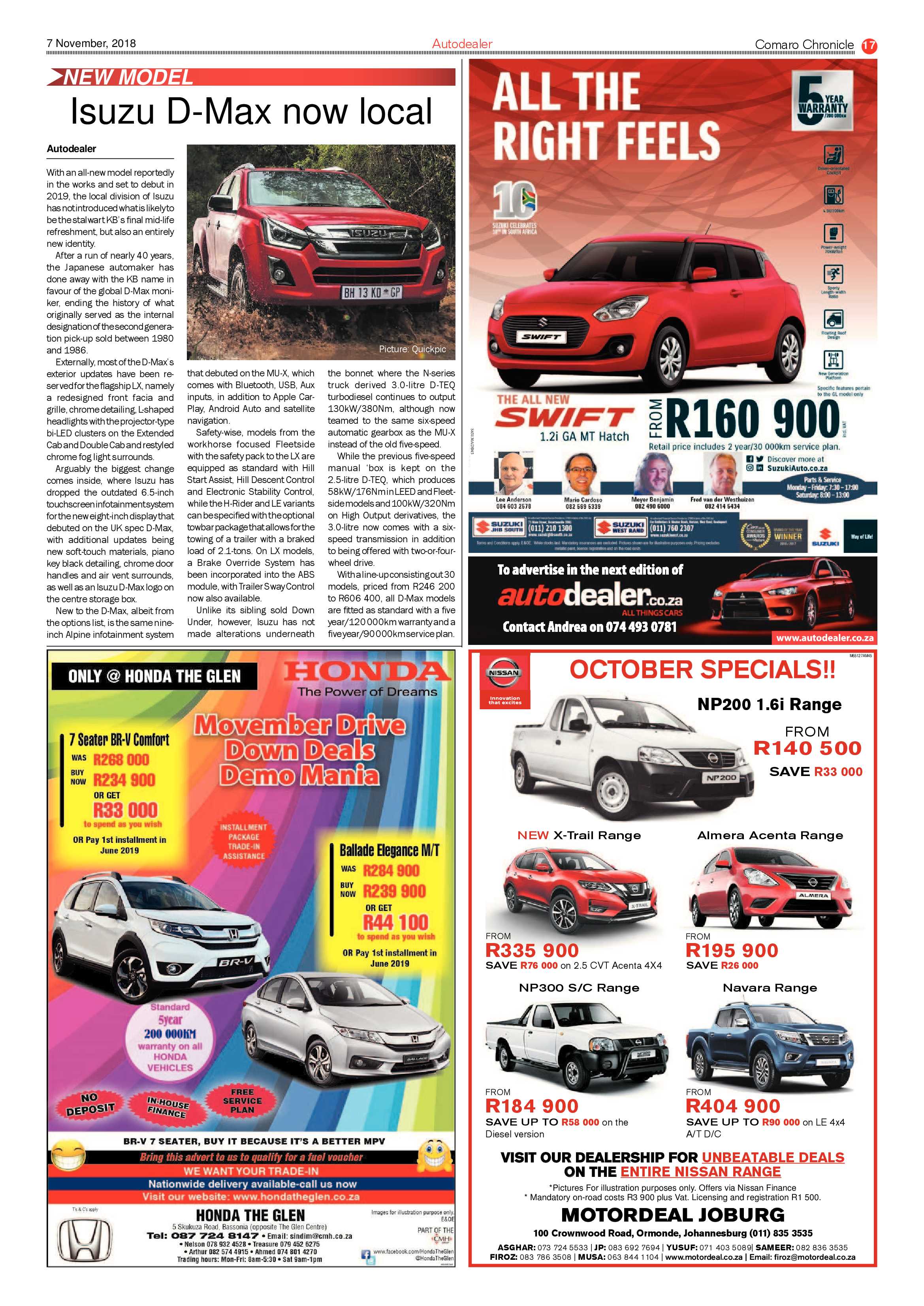 Comaro Chronicle 07 November 2018 page 17