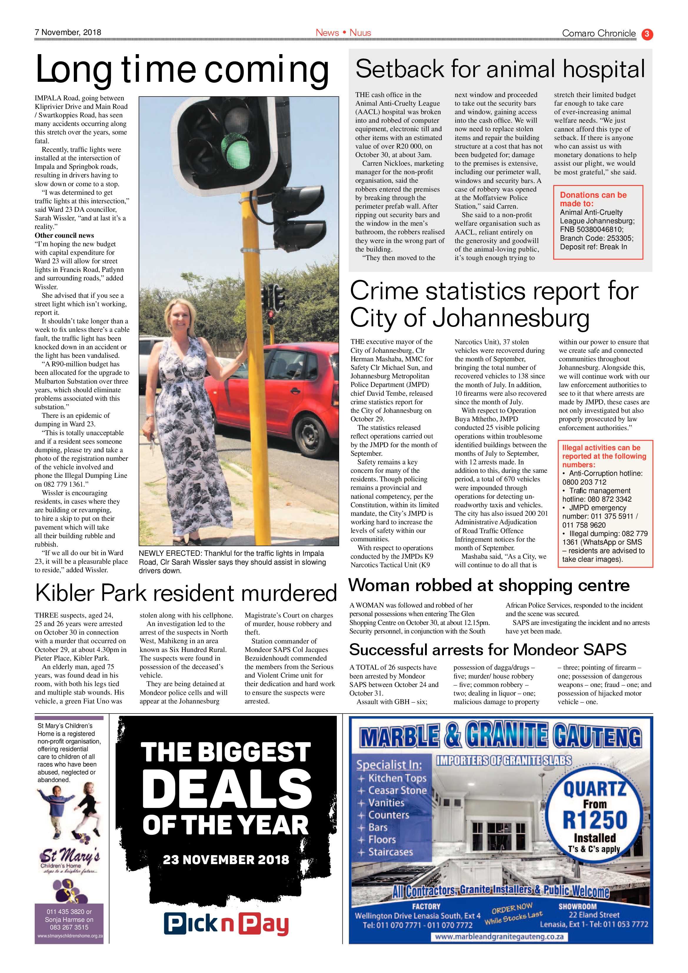 Comaro Chronicle 07 November 2018 page 3