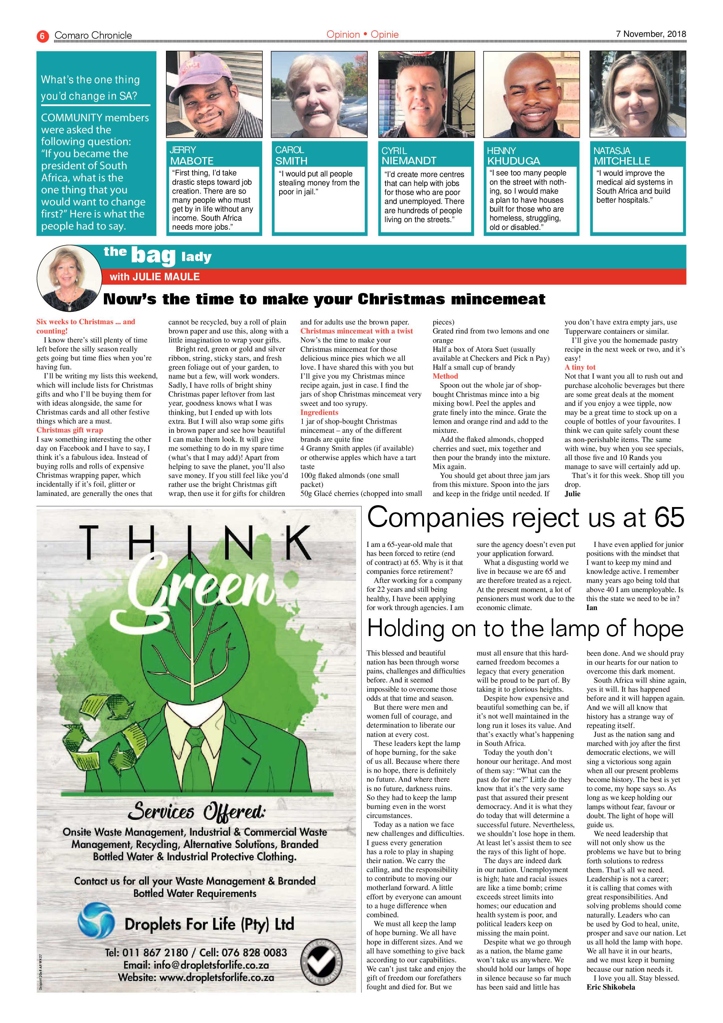 Comaro Chronicle 07 November 2018 page 6
