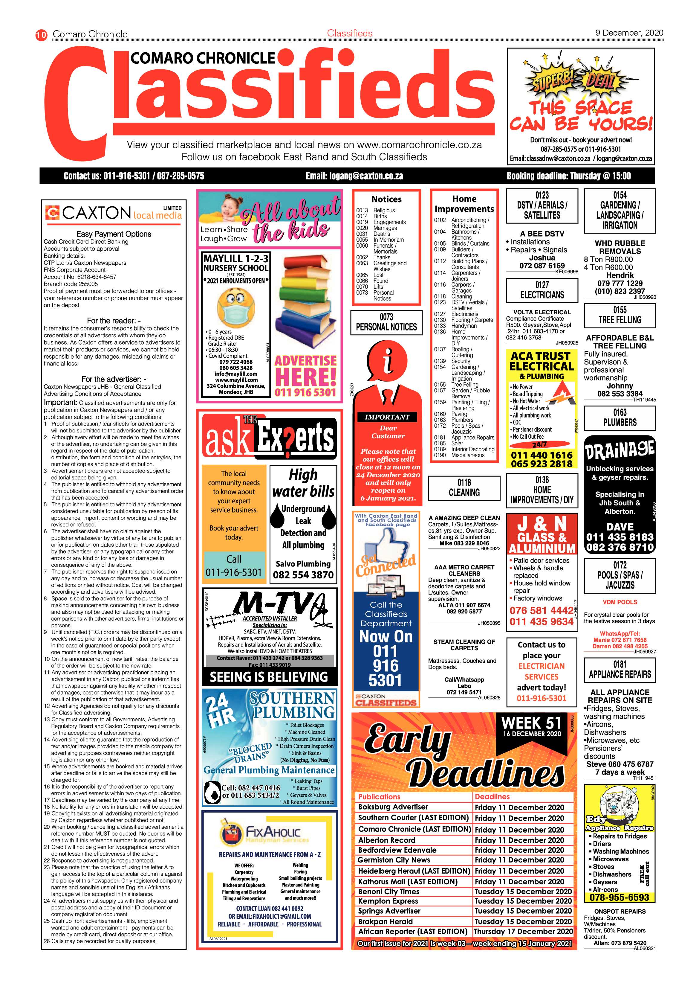 Comaro Chronicle 08 December  2020 page 10