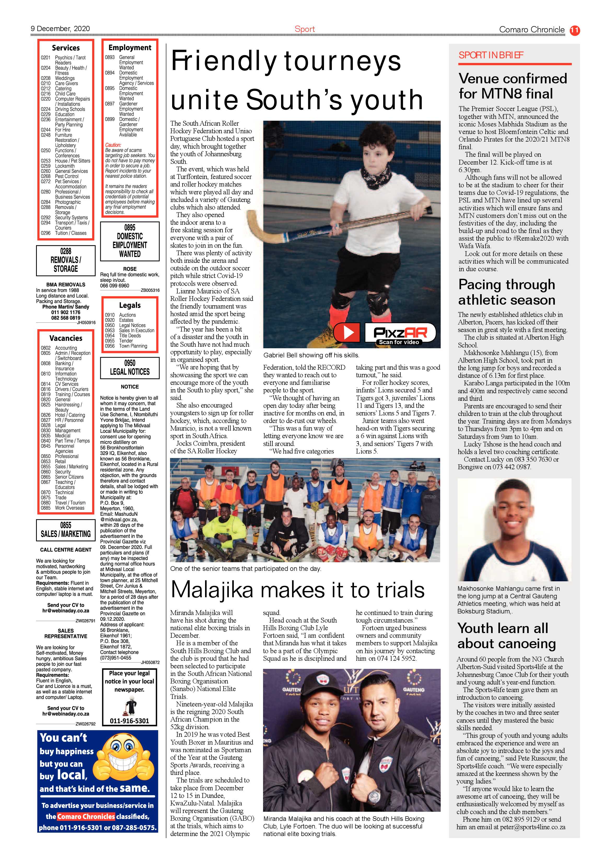 Comaro Chronicle 08 December  2020 page 11