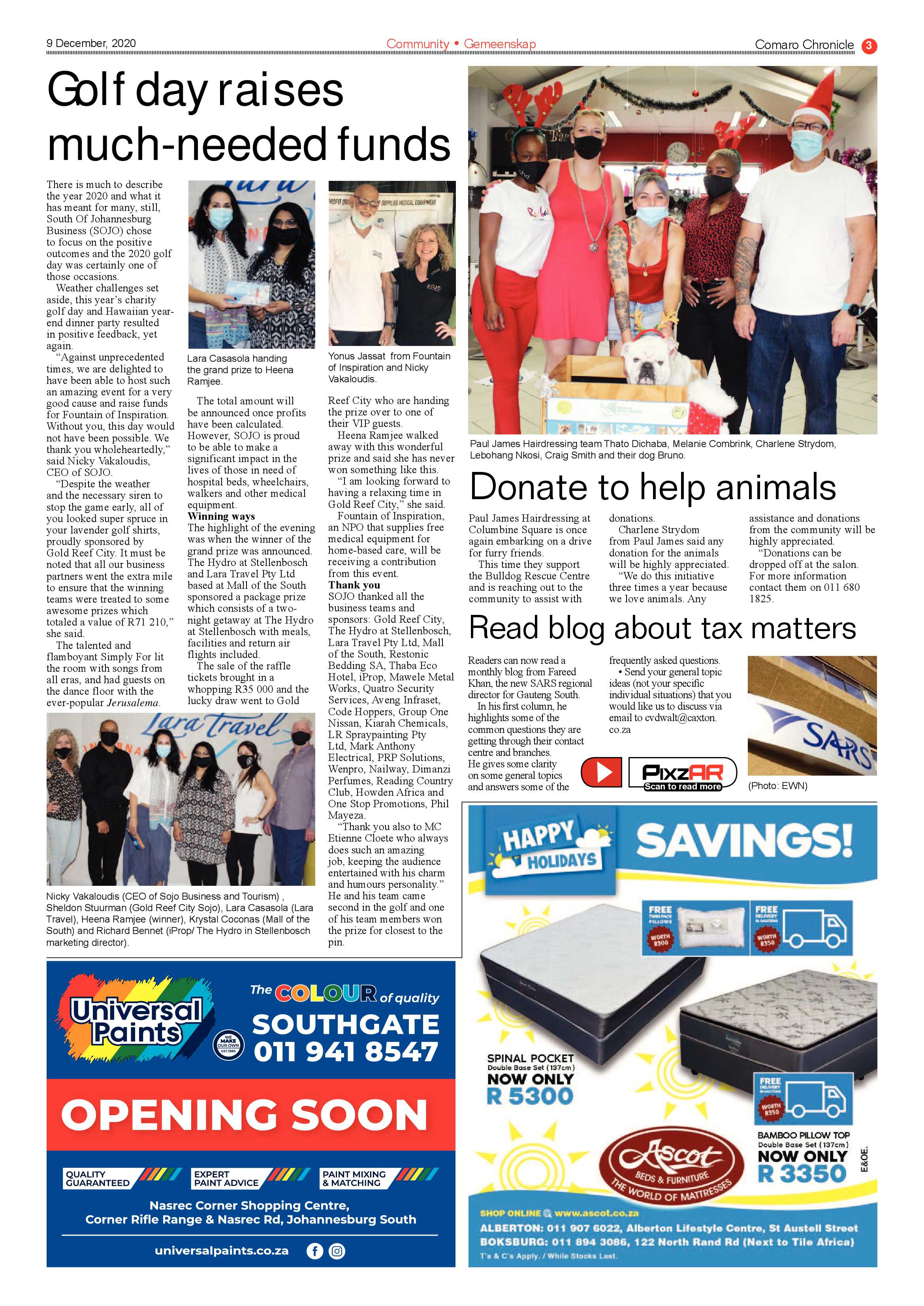 Comaro Chronicle 08 December  2020 page 3