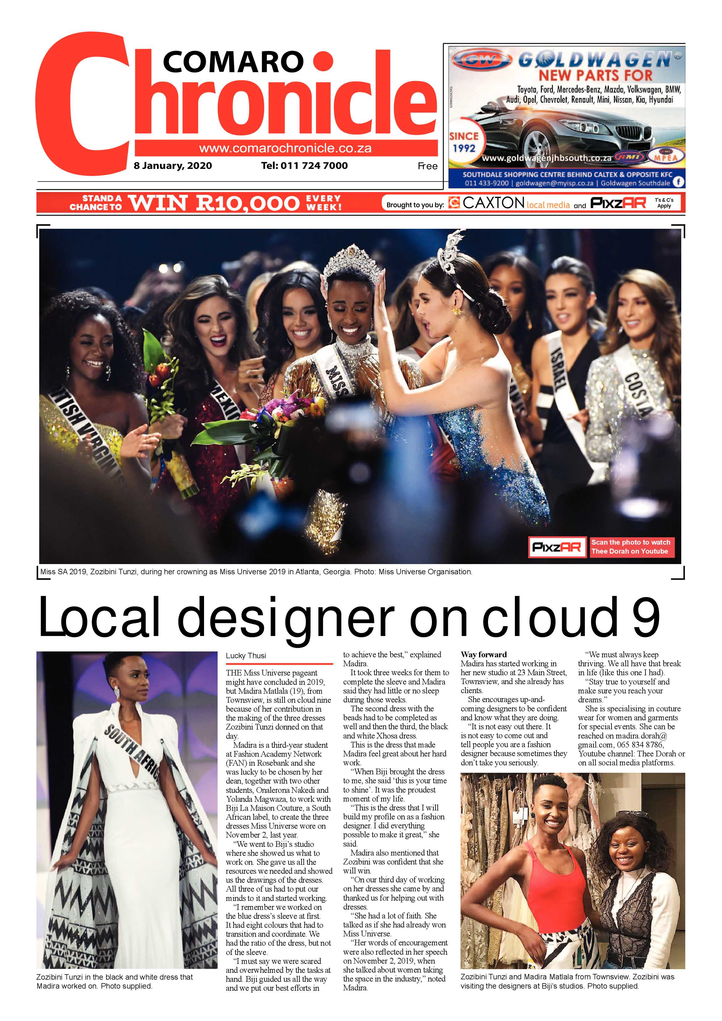 Comaro Chronicle 08 January 2020 page 1