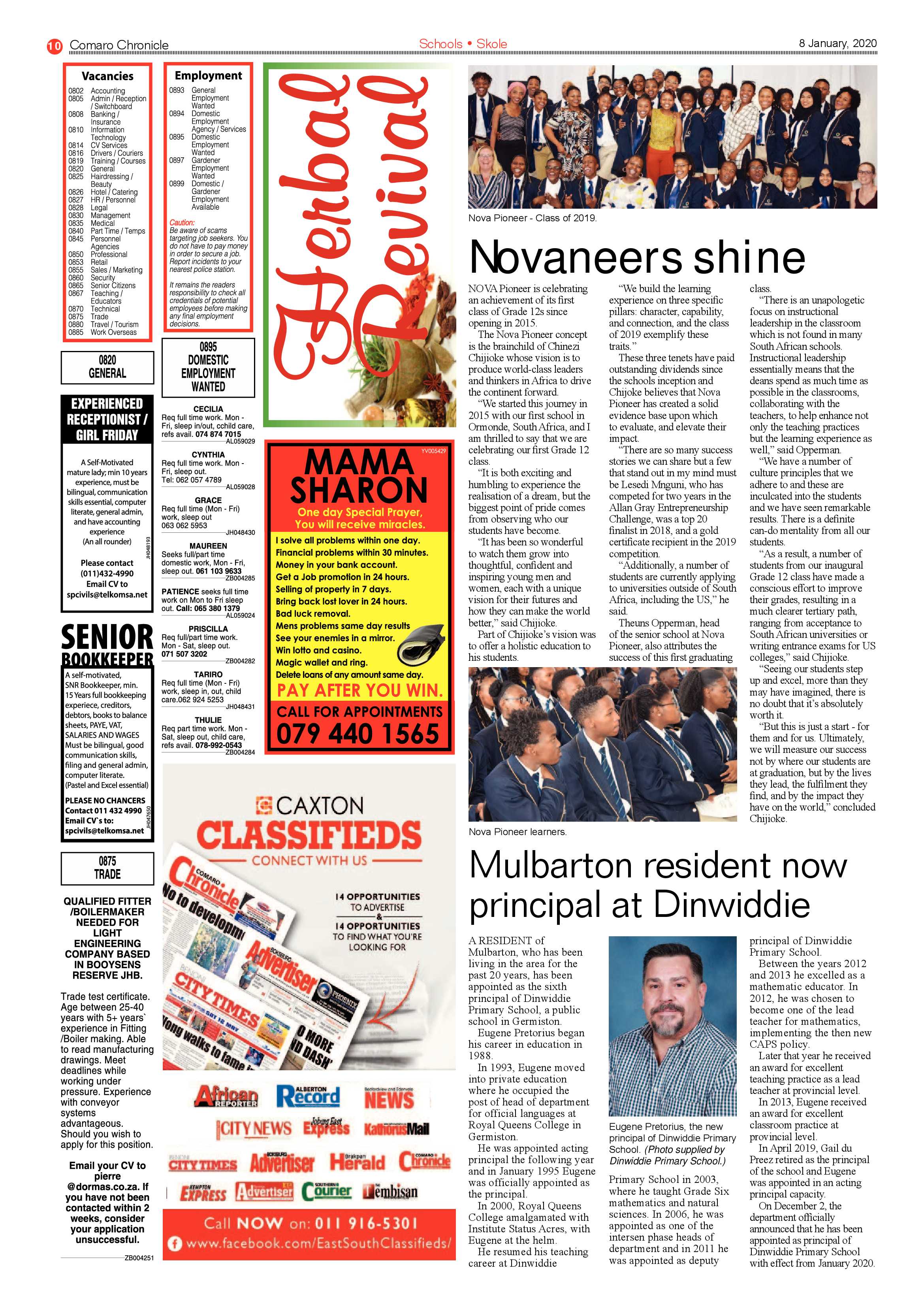 Comaro Chronicle 08 January 2020 page 10