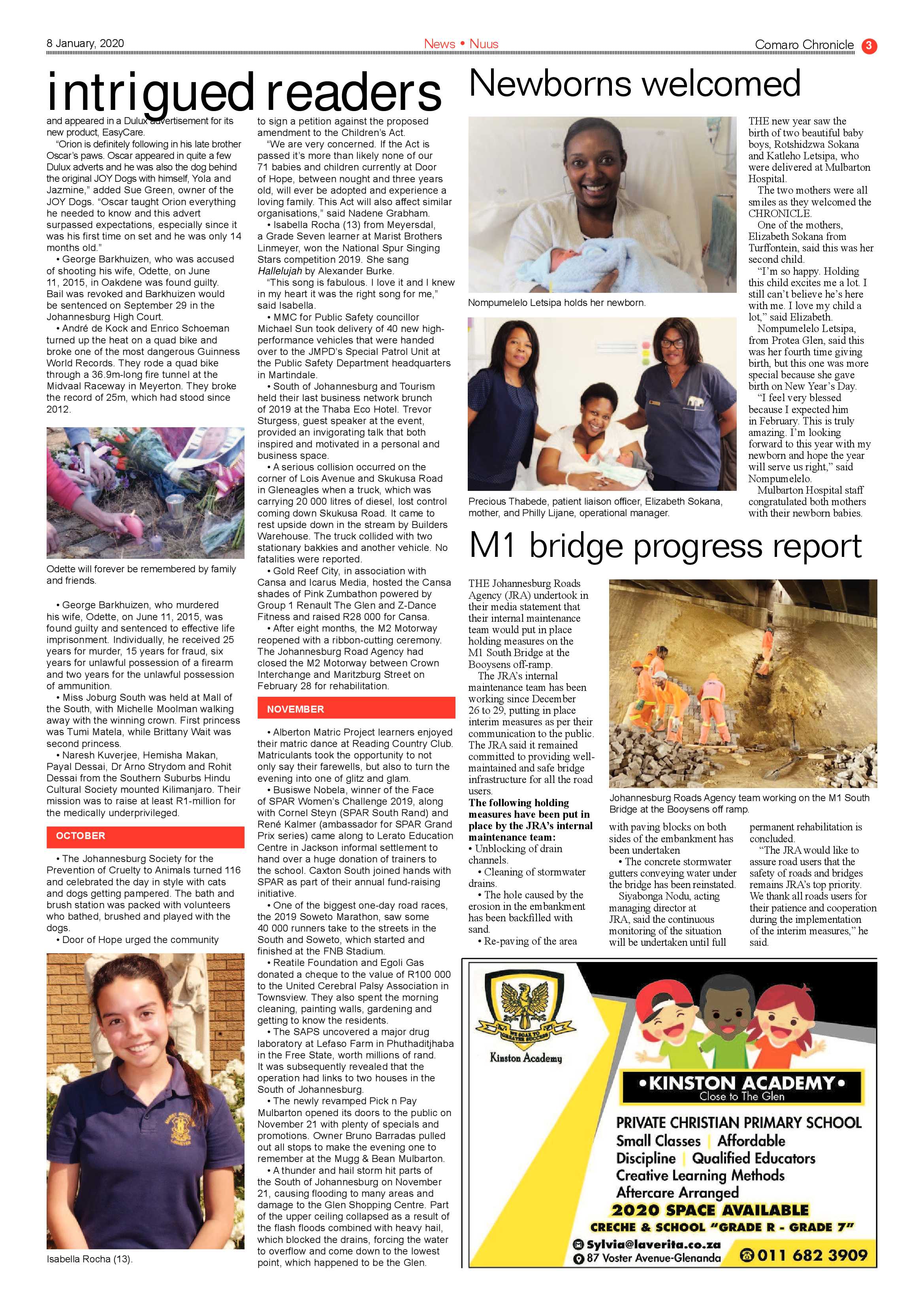 Comaro Chronicle 08 January 2020 page 3
