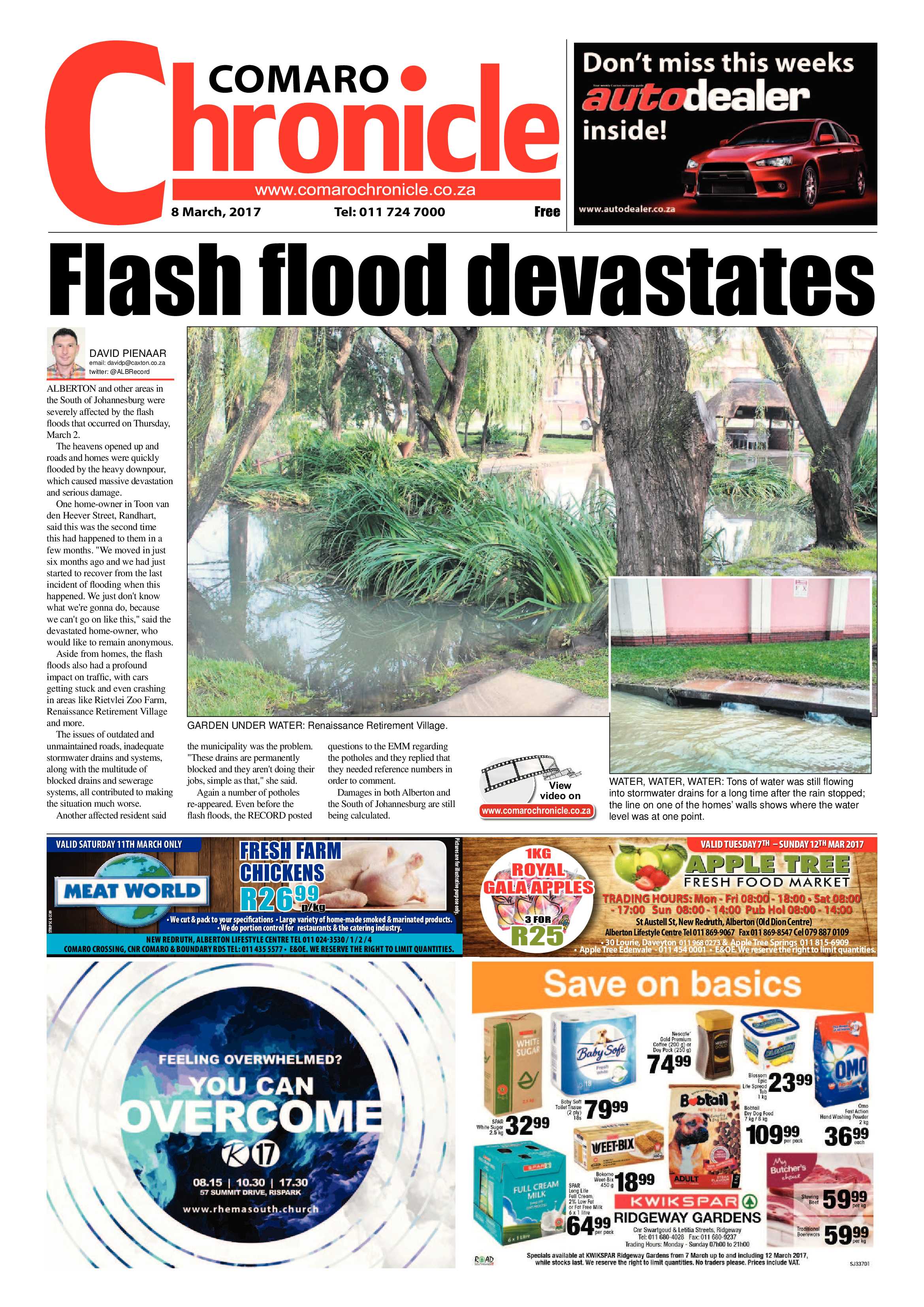 Comaro Chronicle 08 March 2017 page 1