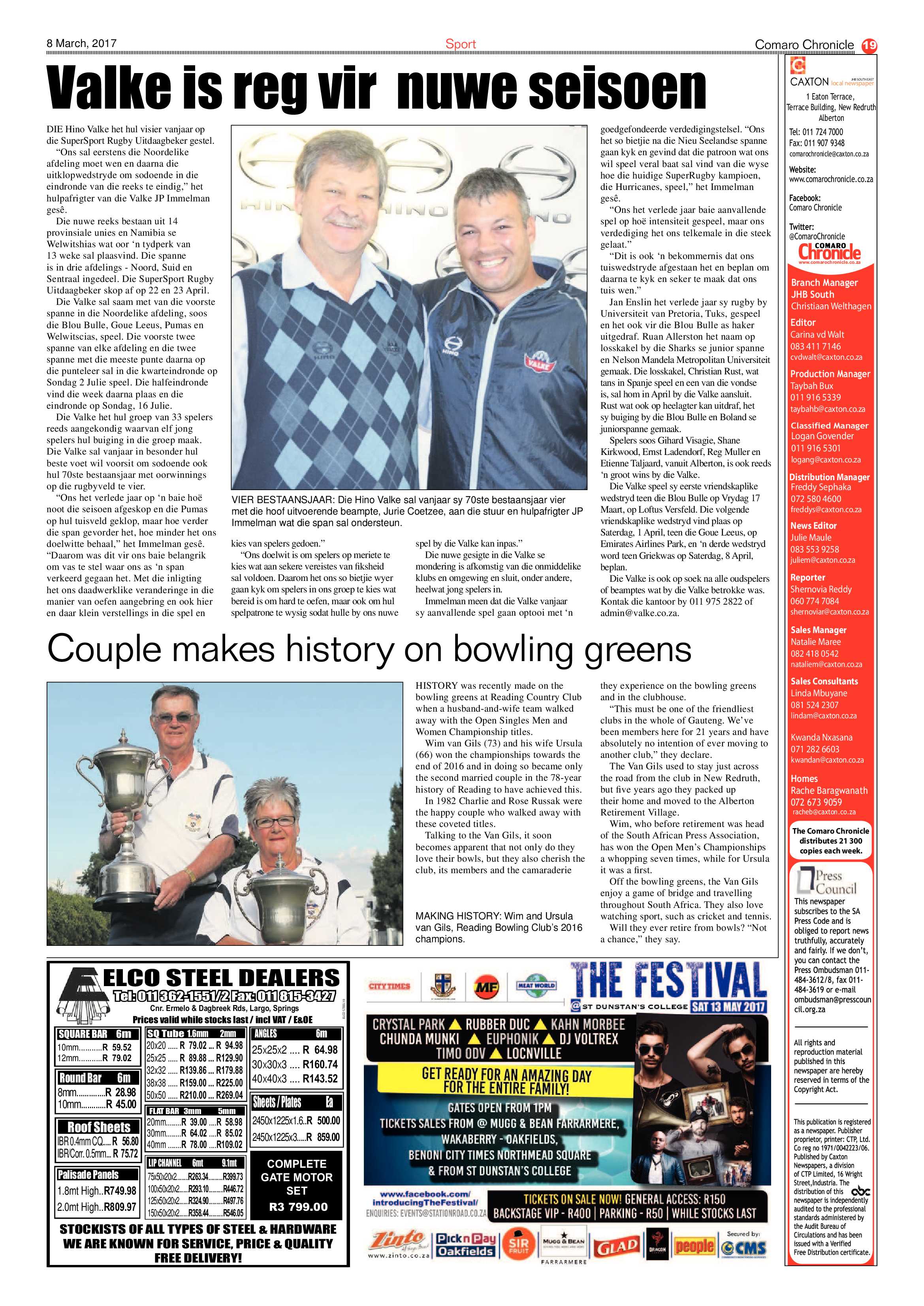 Comaro Chronicle 08 March 2017 page 19
