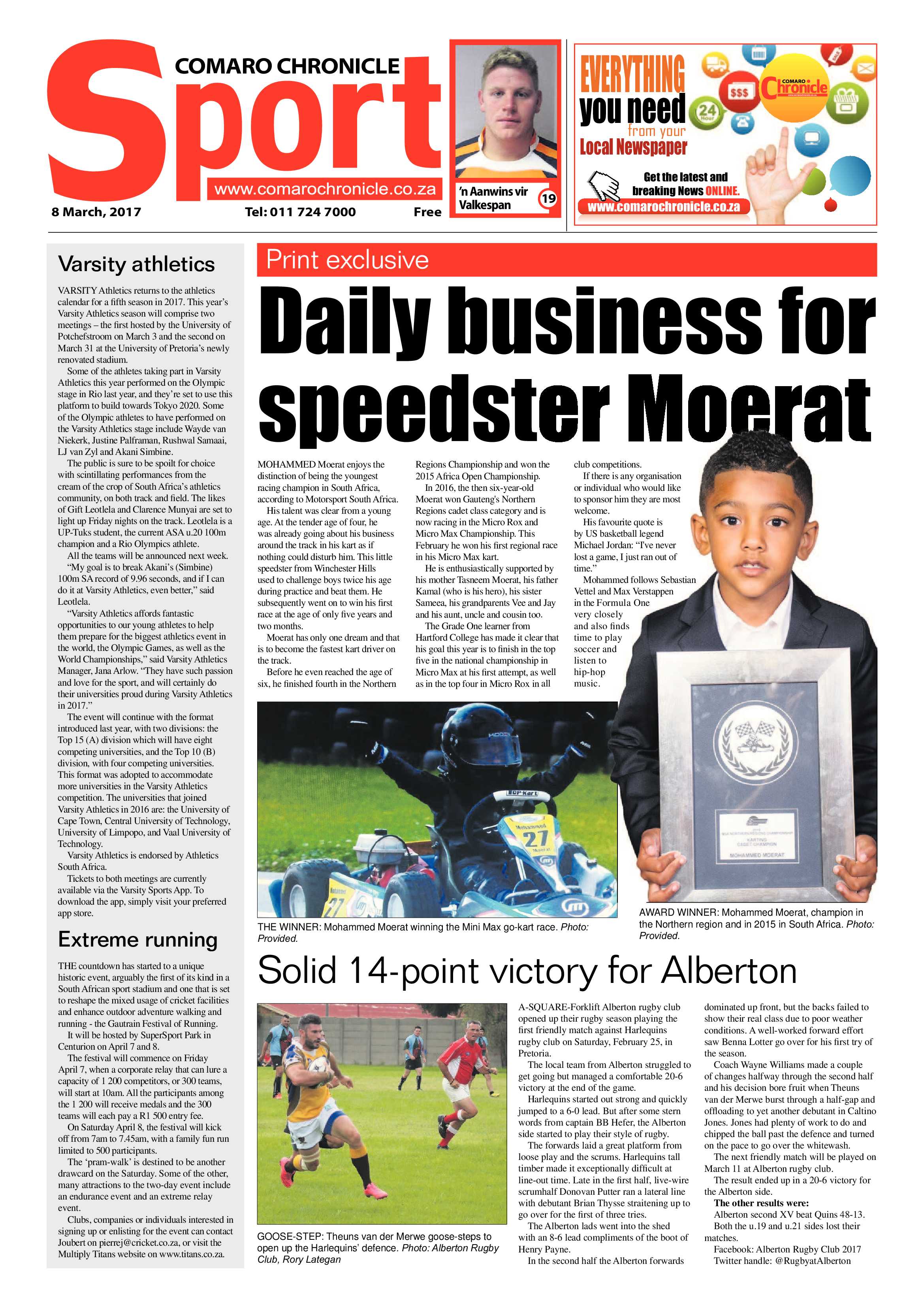 Comaro Chronicle 08 March 2017 page 20