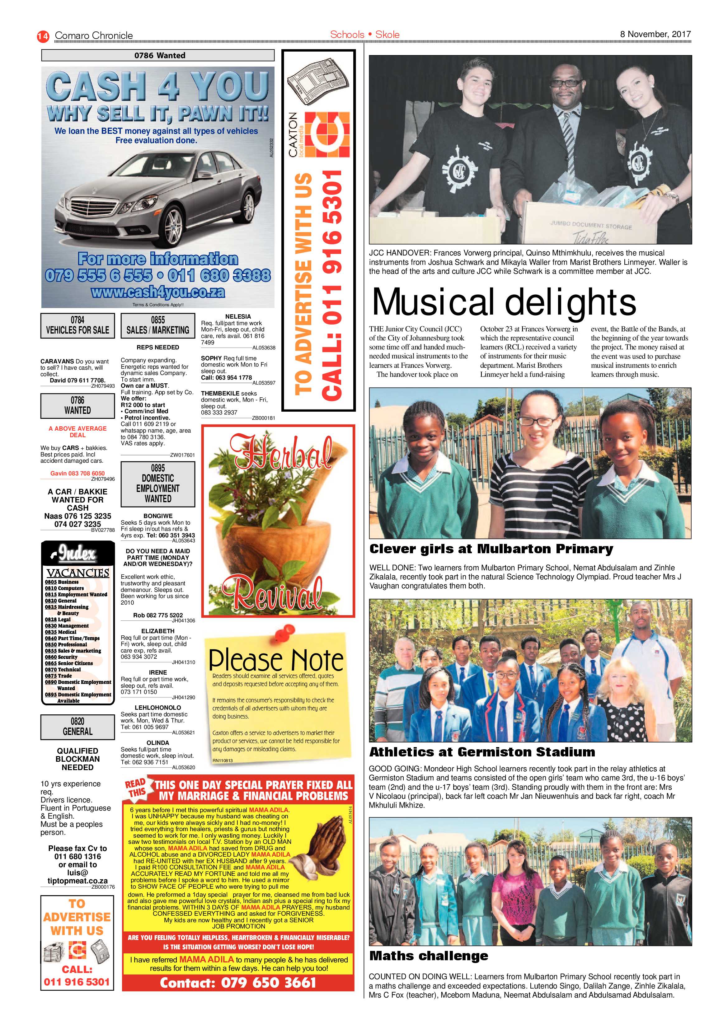 Comaro Chronicle 08 November 2017 page 14