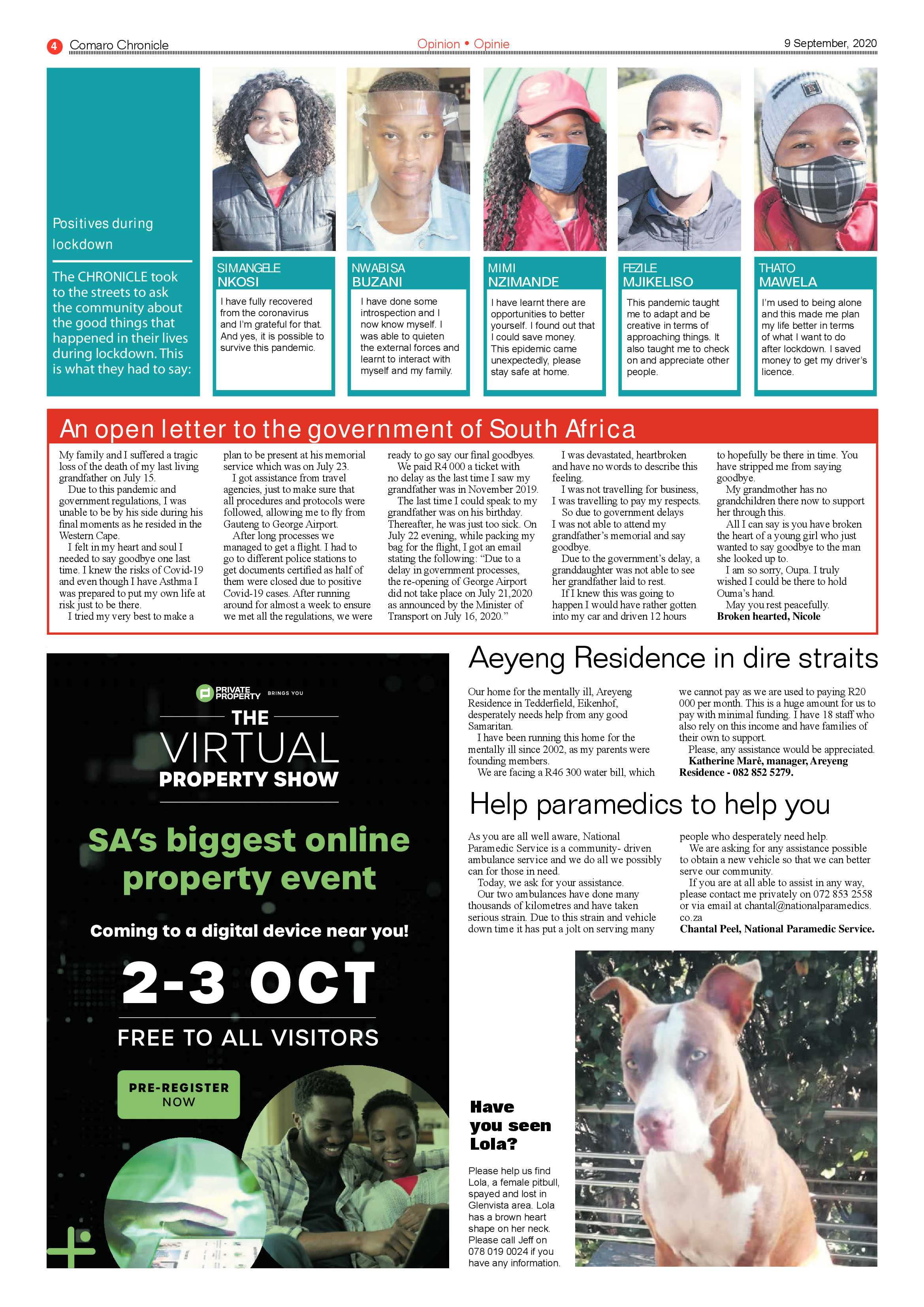 Comaro Chronicle 09 September 2020 page 4