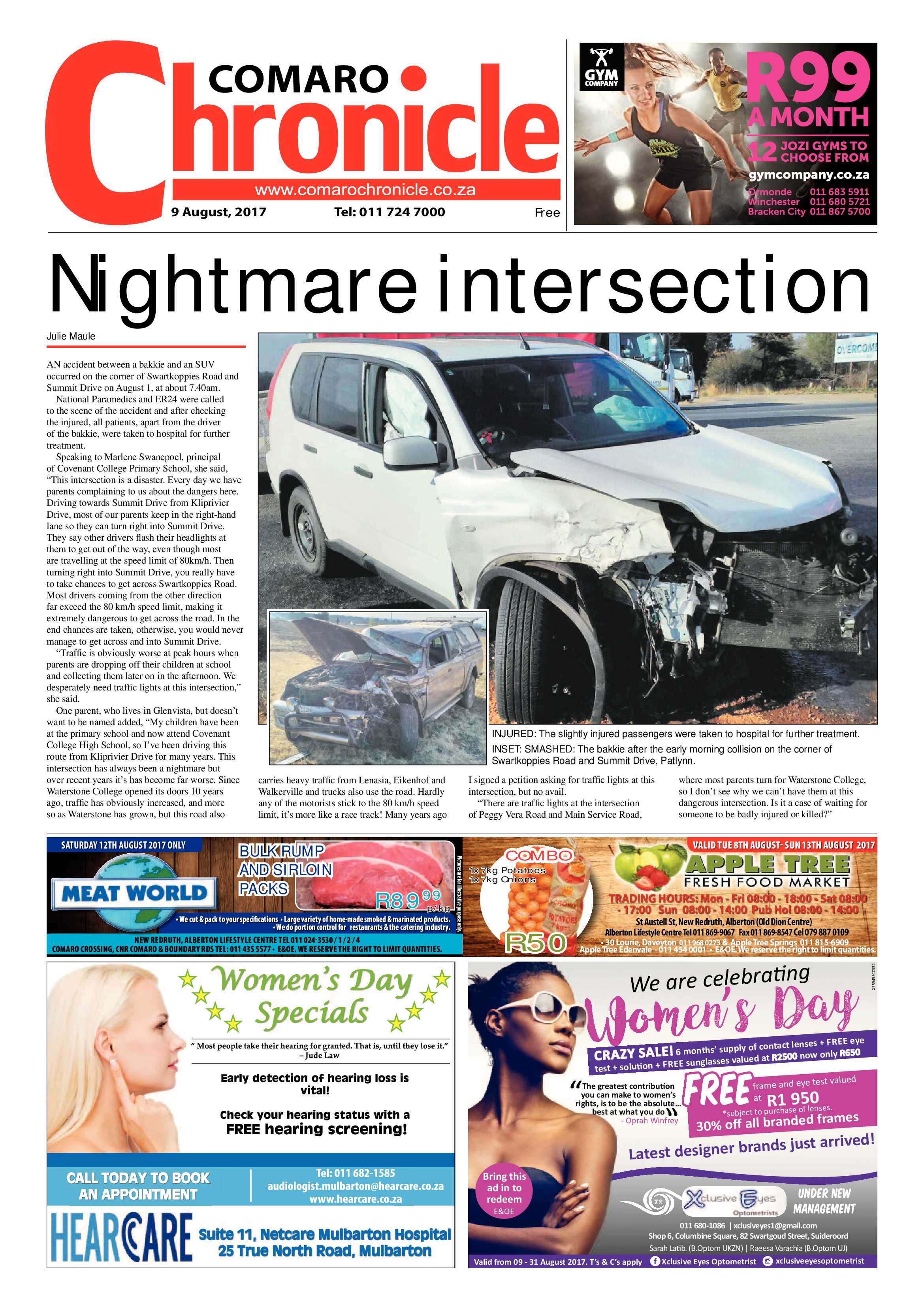 Comaro Chronicle 09 August 2017 page 1