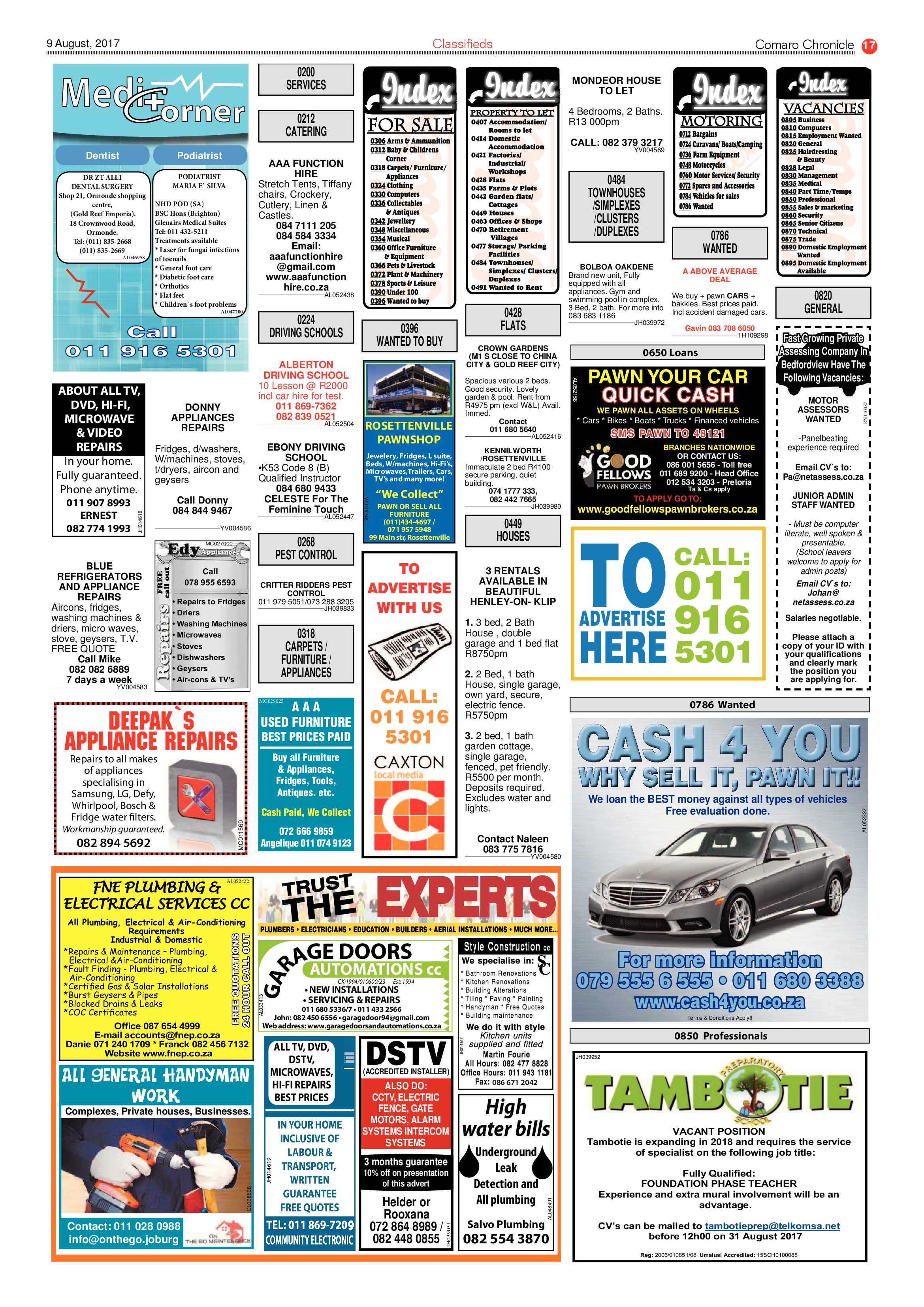 Comaro Chronicle 09 August 2017 page 17