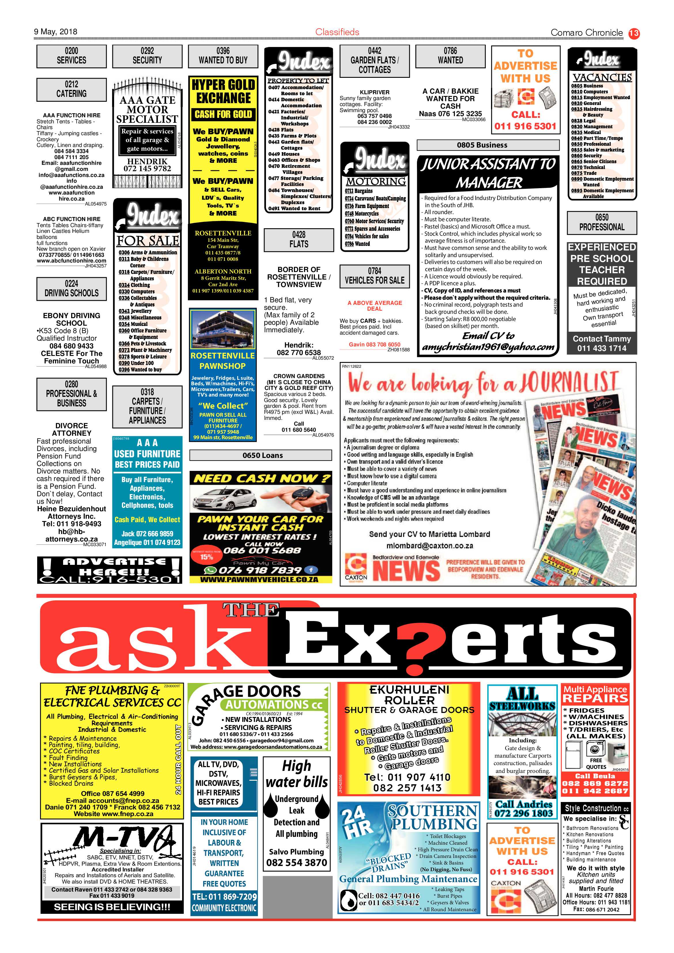 Comaro Chronicle 09 May 2018 page 13