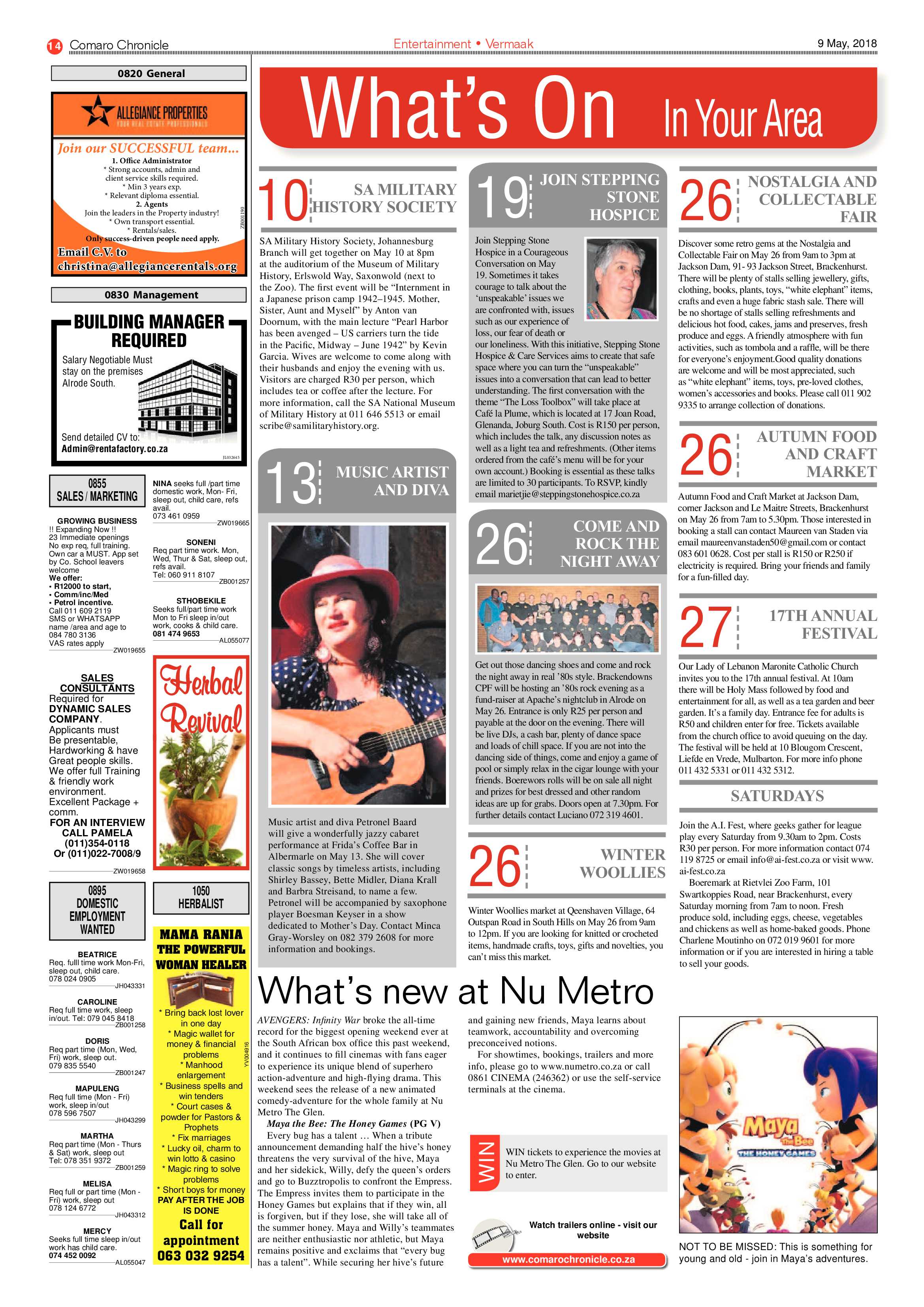 Comaro Chronicle 09 May 2018 page 14