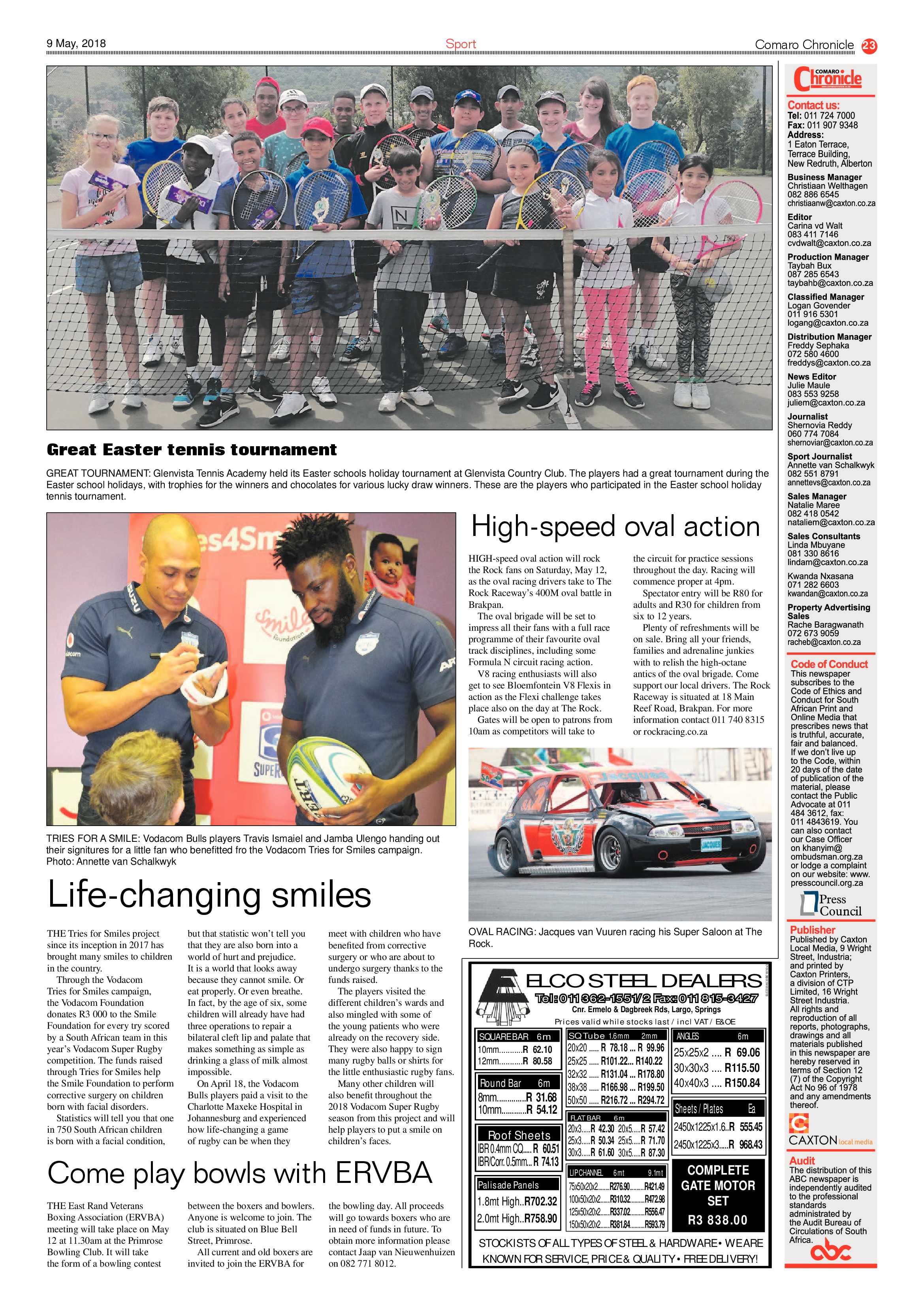 Comaro Chronicle 09 May 2018 page 23