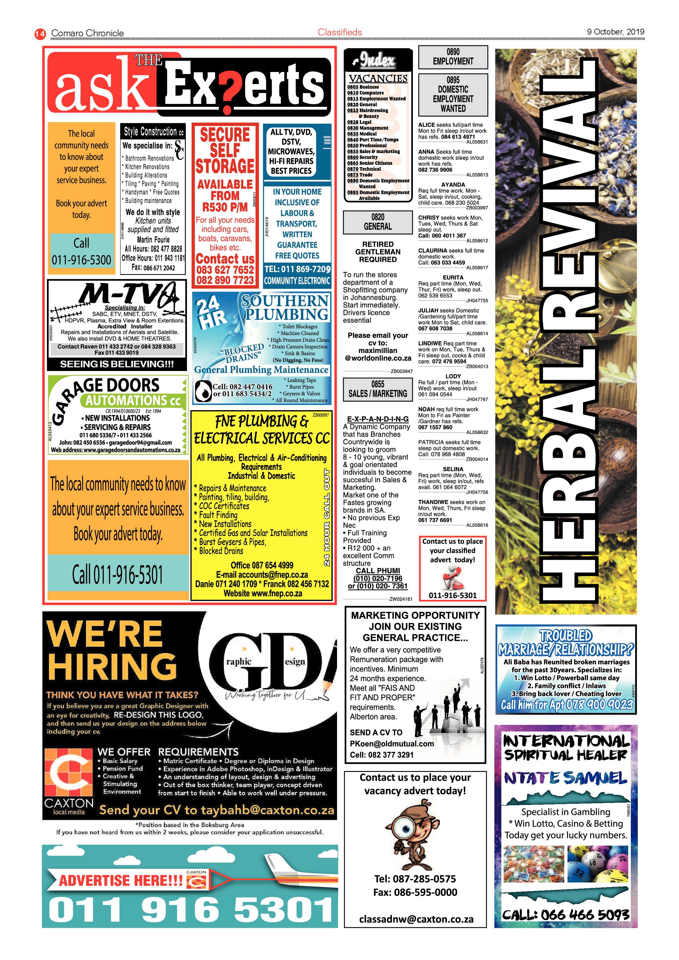 Comaro Chronicle 09 October 2019 page 14