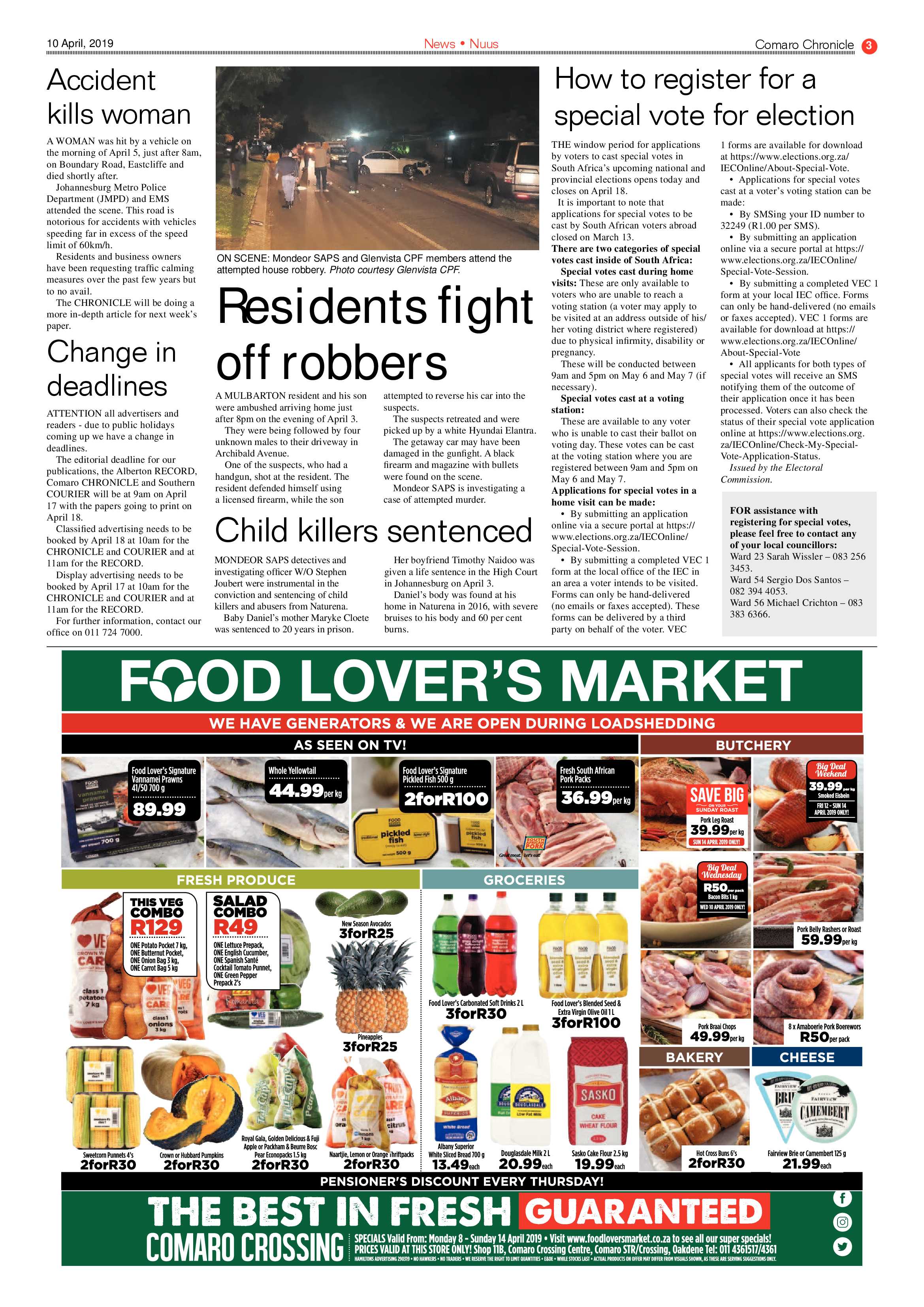 Comaro Chronicle 10 April 2019 page 3