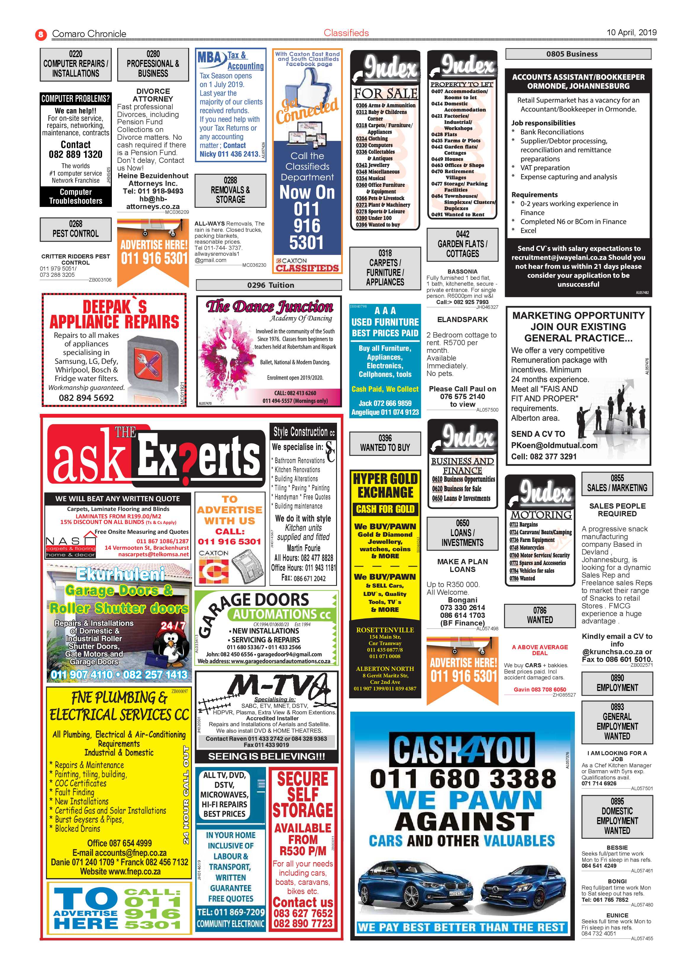 Comaro Chronicle 10 April 2019 page 8