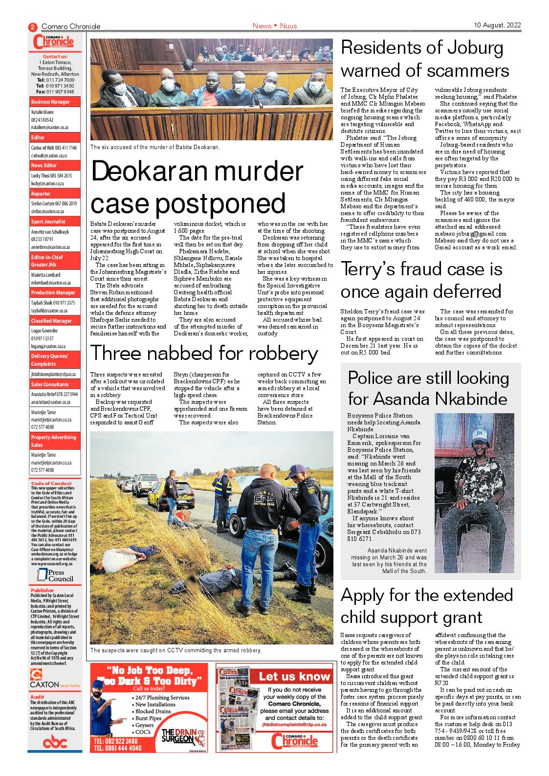 Comaro Chronicle 10 August 2022 page 4