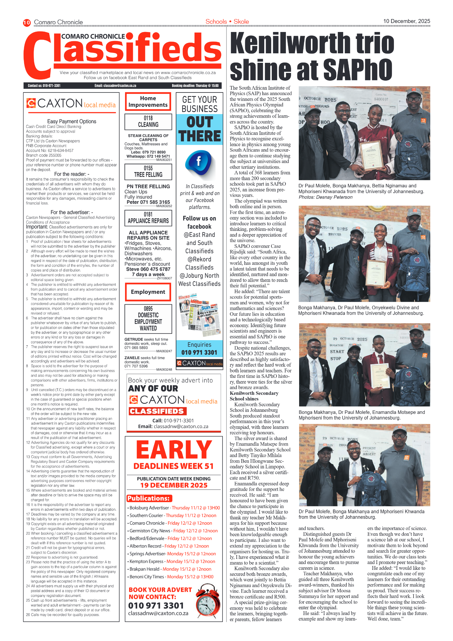 Comaro Chronicle 10 December 2025 page 12